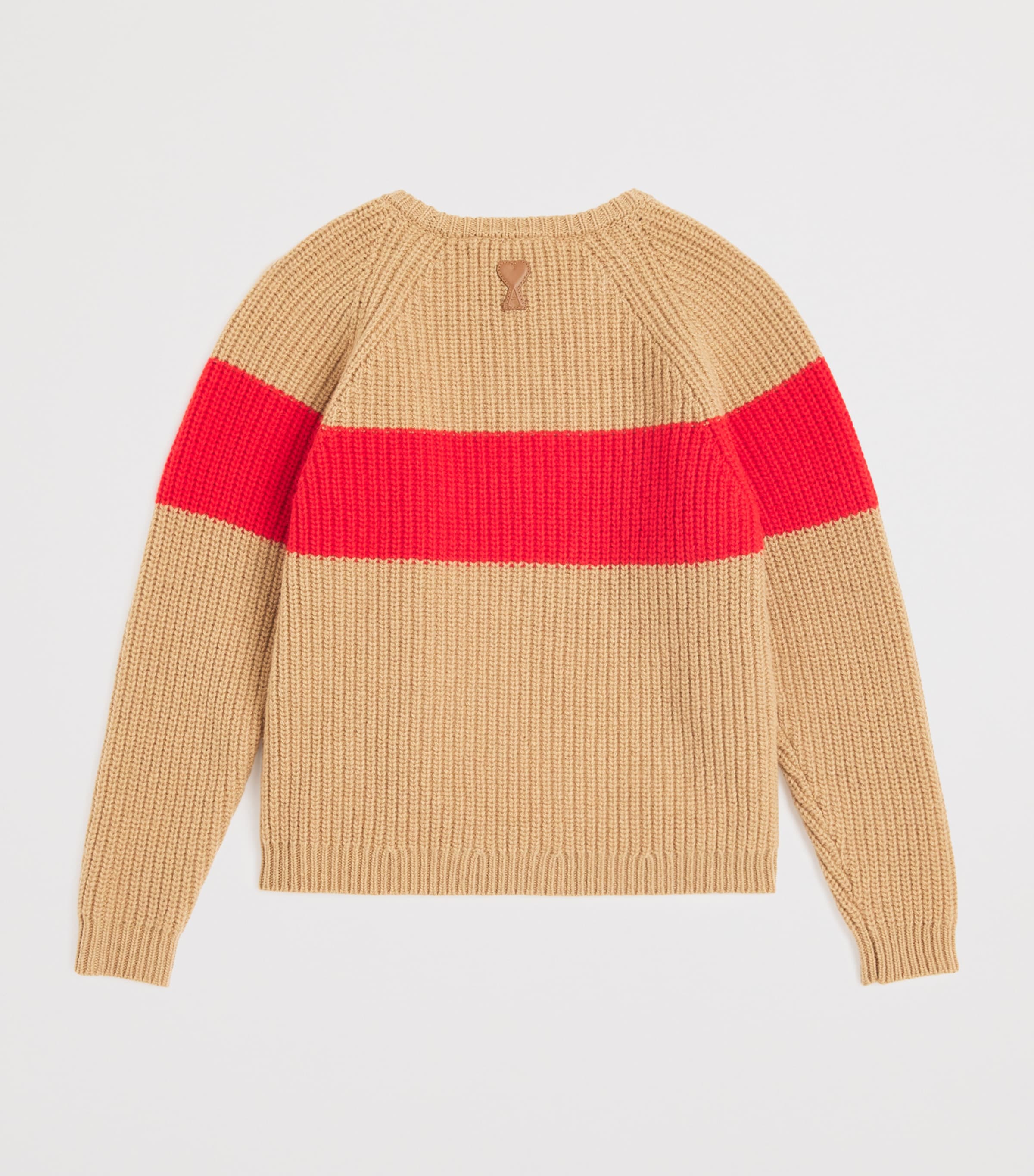 Wool Cross-Stitch Sweater (4-12 Years) 2801-CML/RGE CRMN Image 2