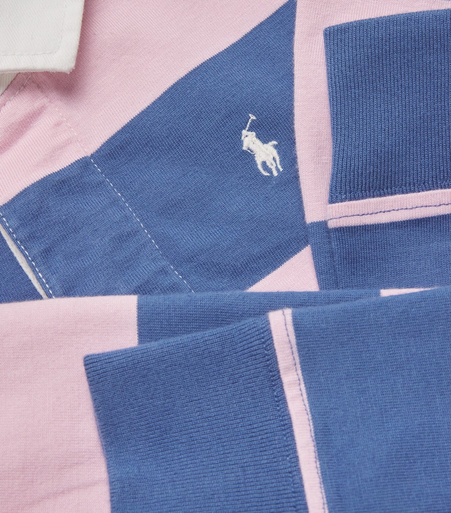 Cotton Stripe Shirt Dress (2-7 Years) PINK/BLUESTRPEDCKWSH Image 3