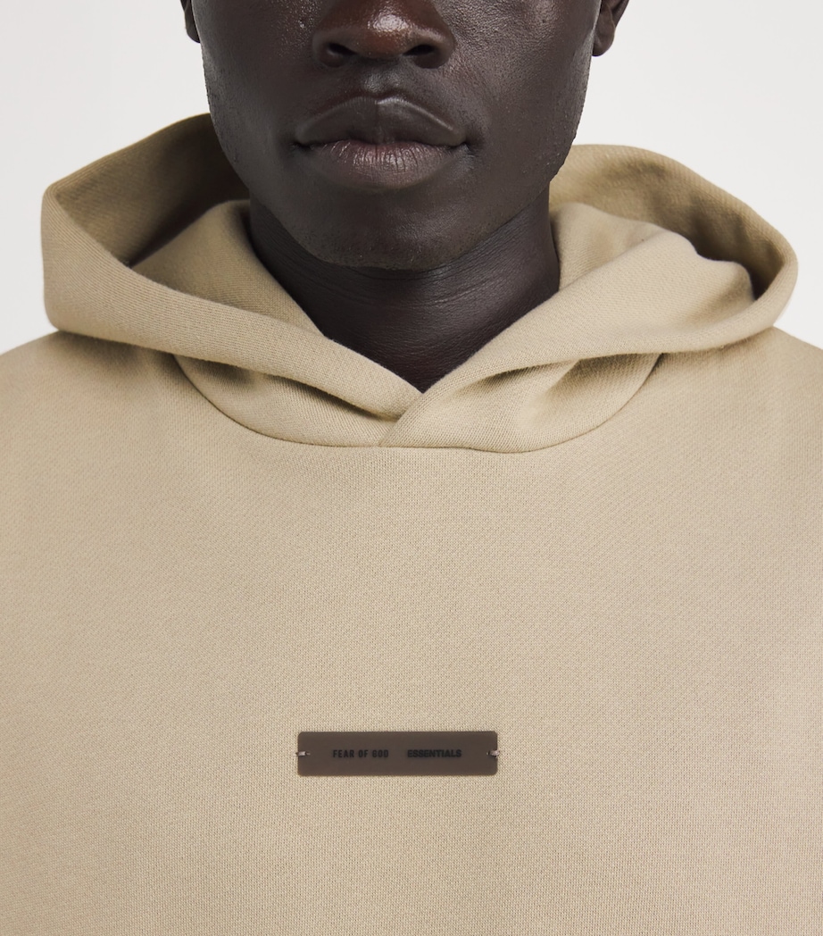 Cotton-Blend Logo Hoodie ABBEY STONE Image 6