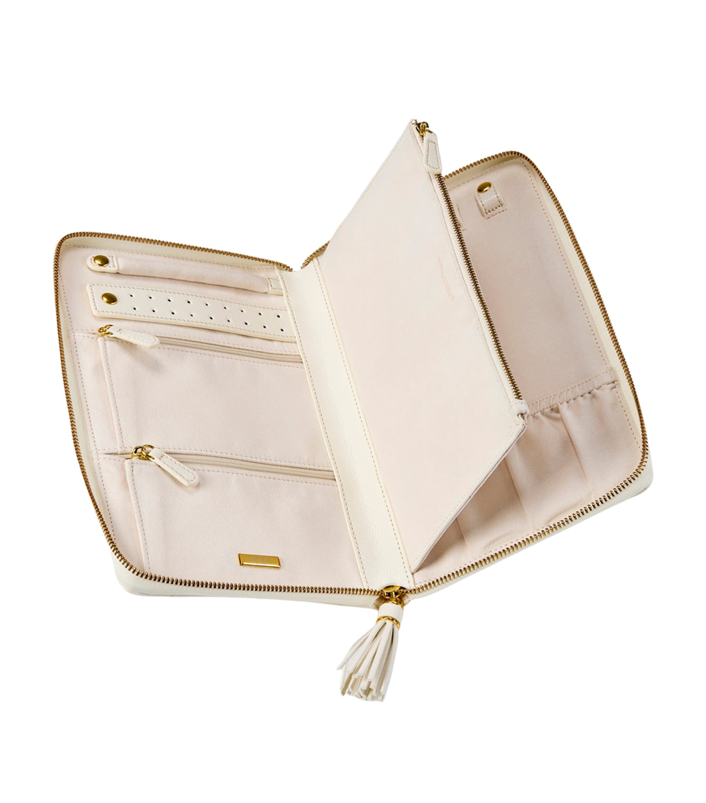 WOLF Large Lauren Portfolio Jewellery Case Ivory Image 3