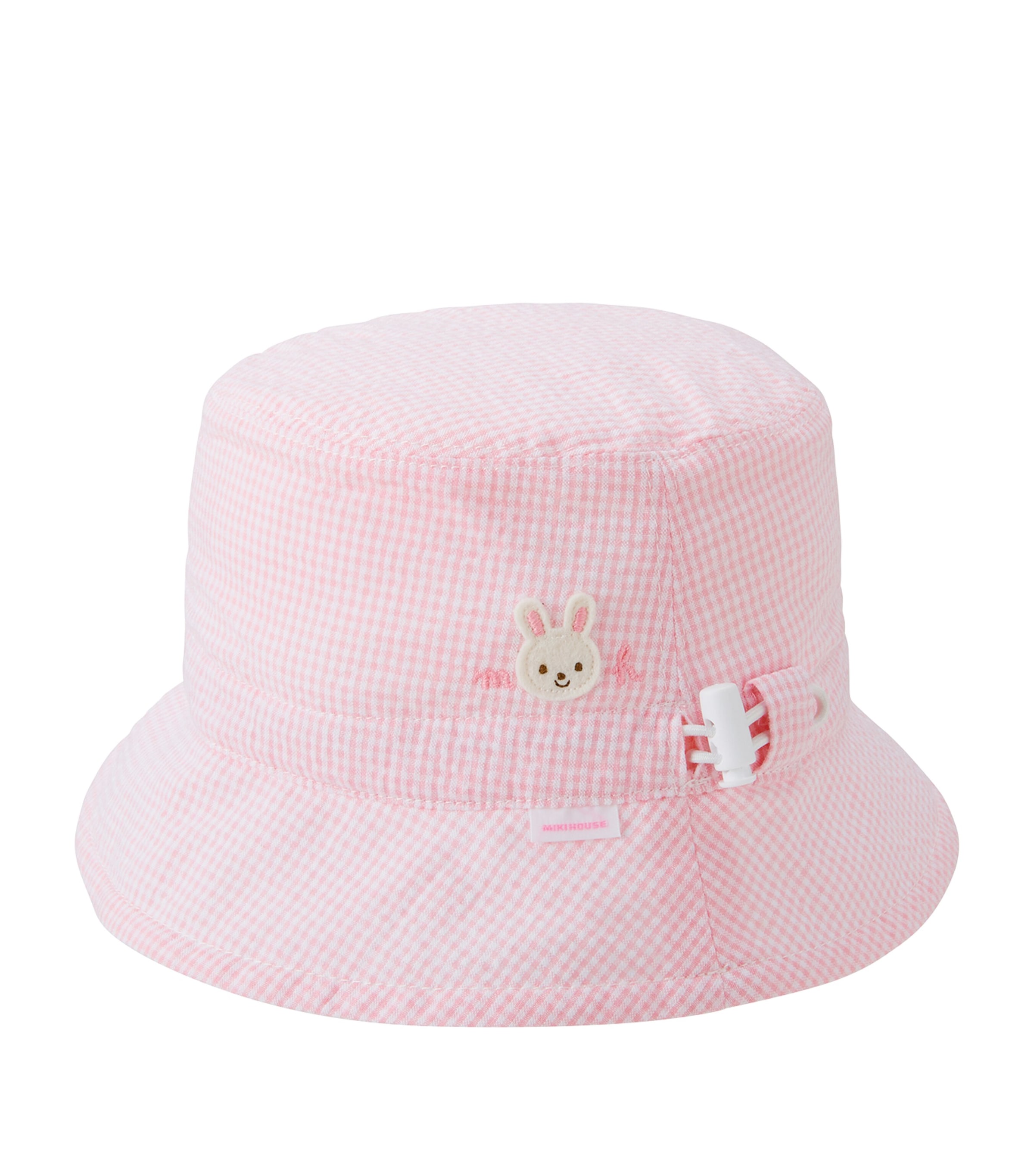 Miki House Kids' Cotton Reversible Bucket Hat In Pink