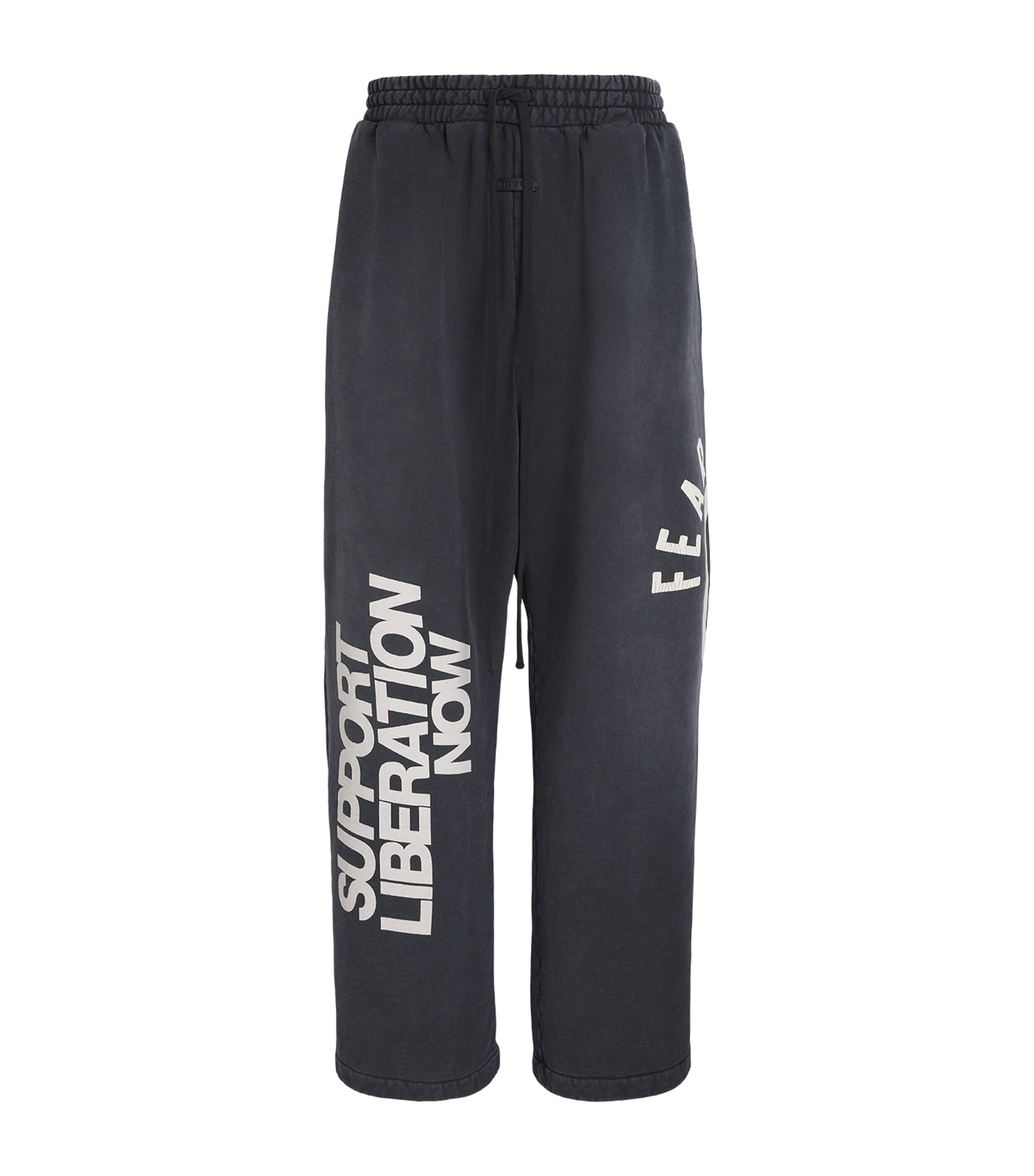 Fear Of God Mens x DSYF Support Liberation Now Sweatpants Black/ Image 1