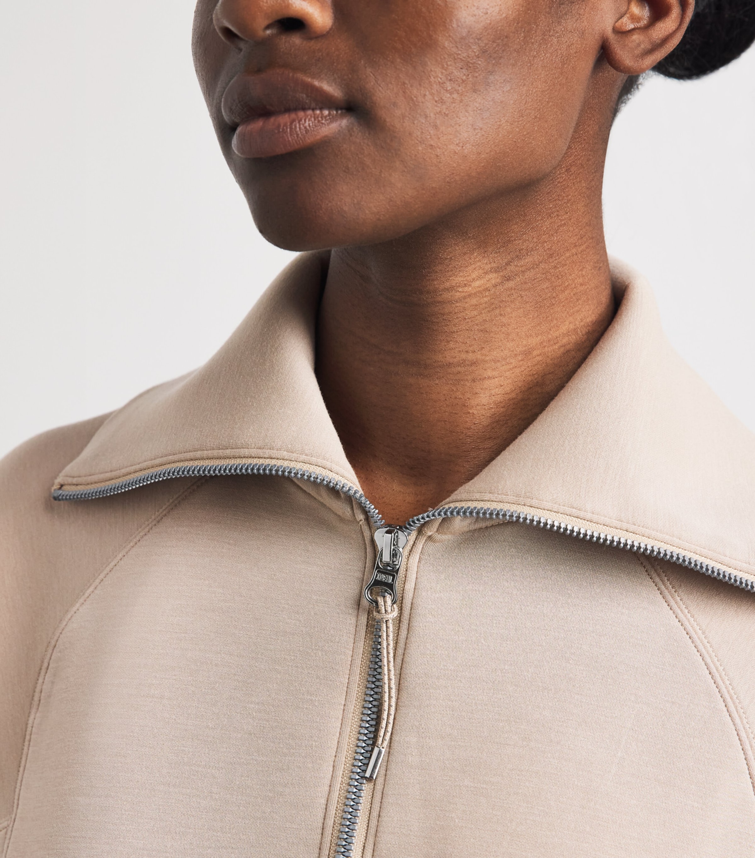 SPANX Womens AirEssentials Half-zip Sweatshirt Dune Image 3