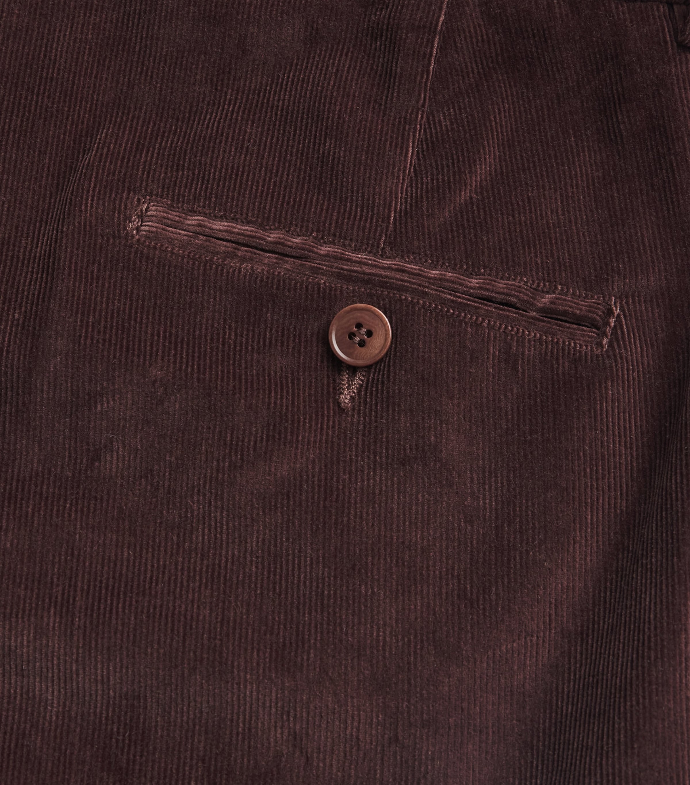 Corduroy Straight Trousers WINE-COLOURED Image 5