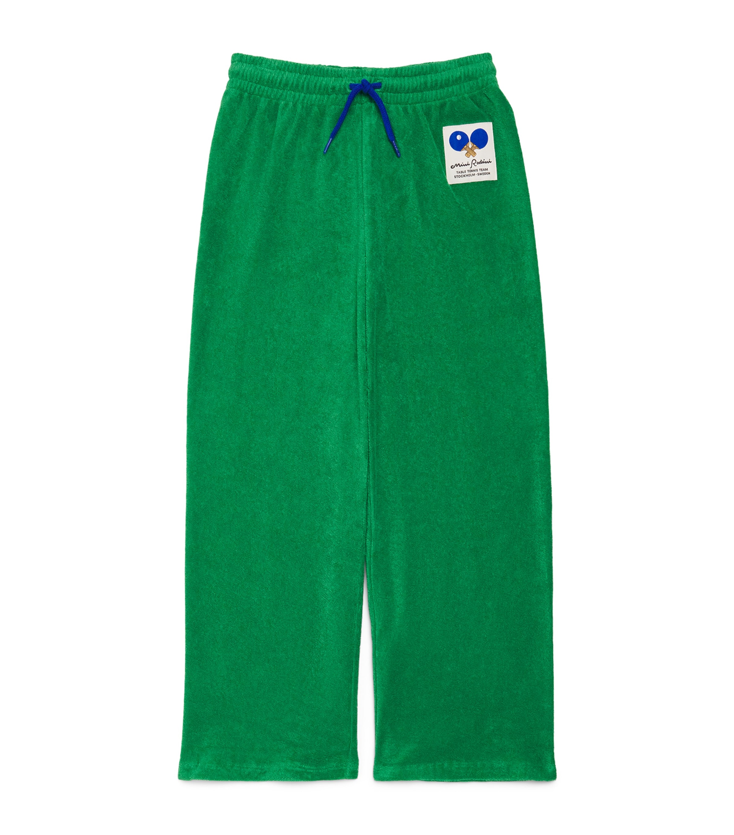 Mini Rodini Cotton Terry Table Tennis Patch Sweatpants (3-11 Years) Image 1