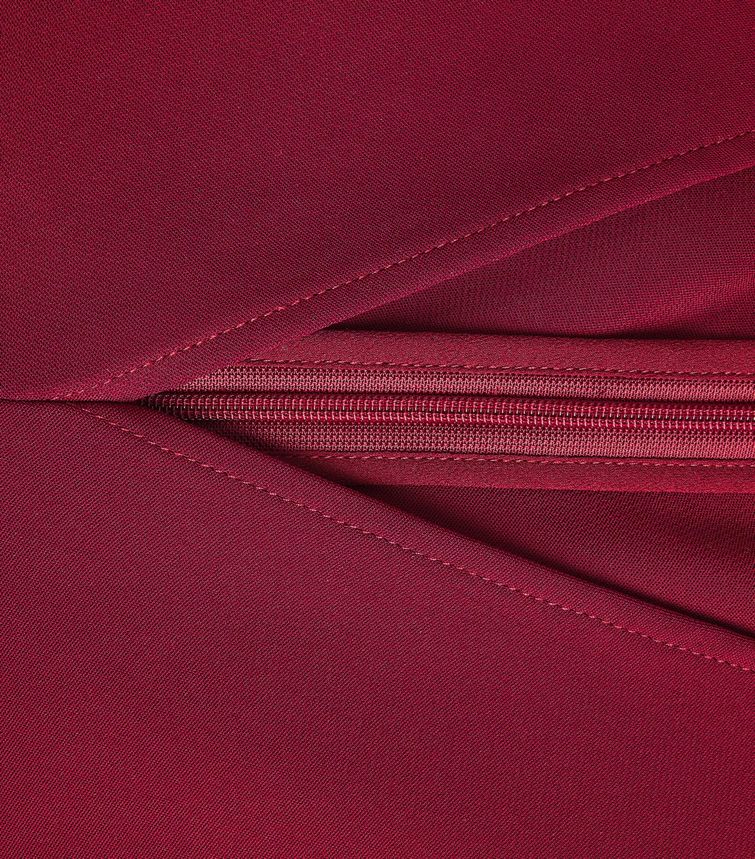 Crepe Zadig Maxi Dress BURGUNDY Image 5