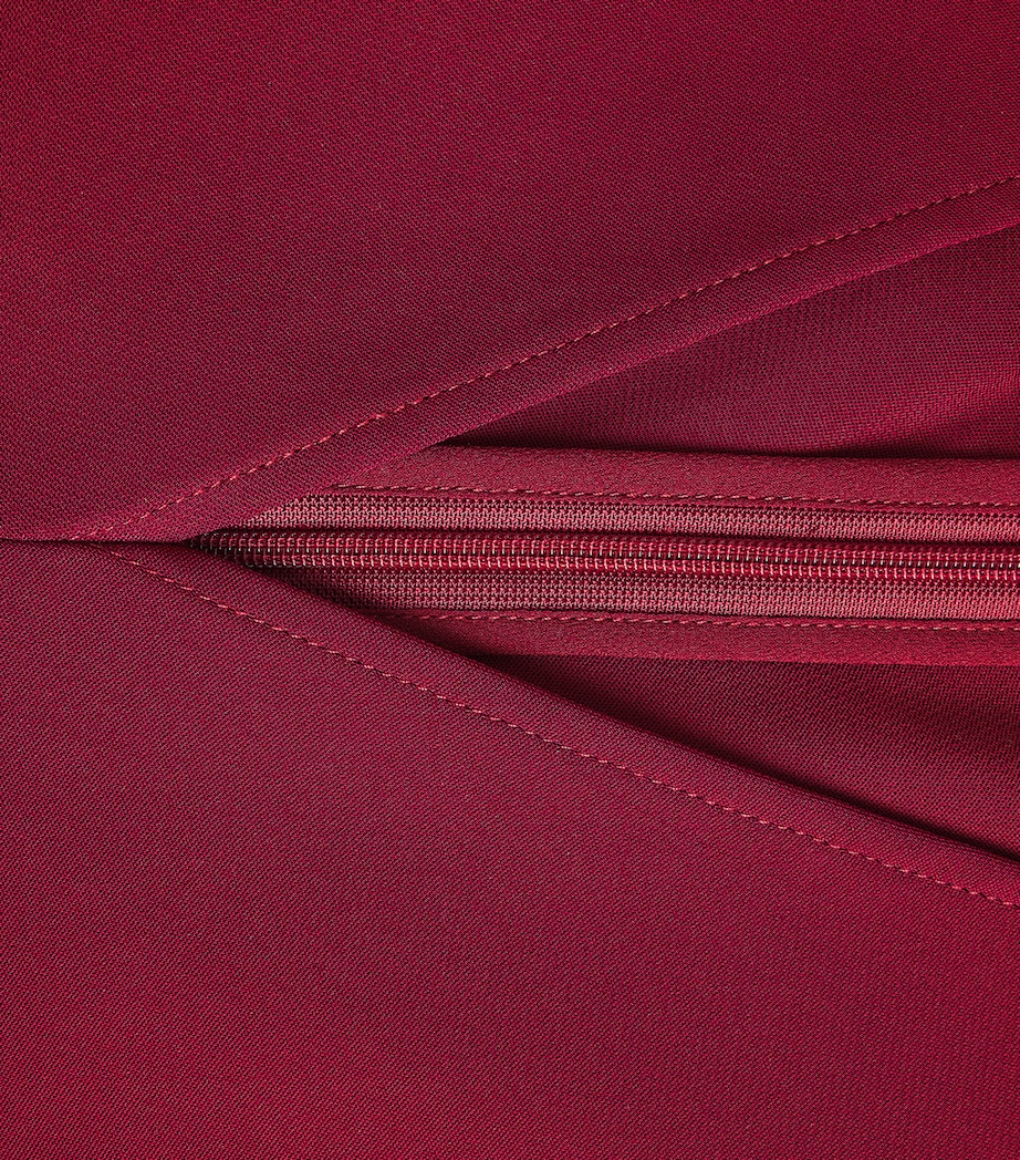 Crepe Zadig Maxi Dress BURGUNDY Image 5