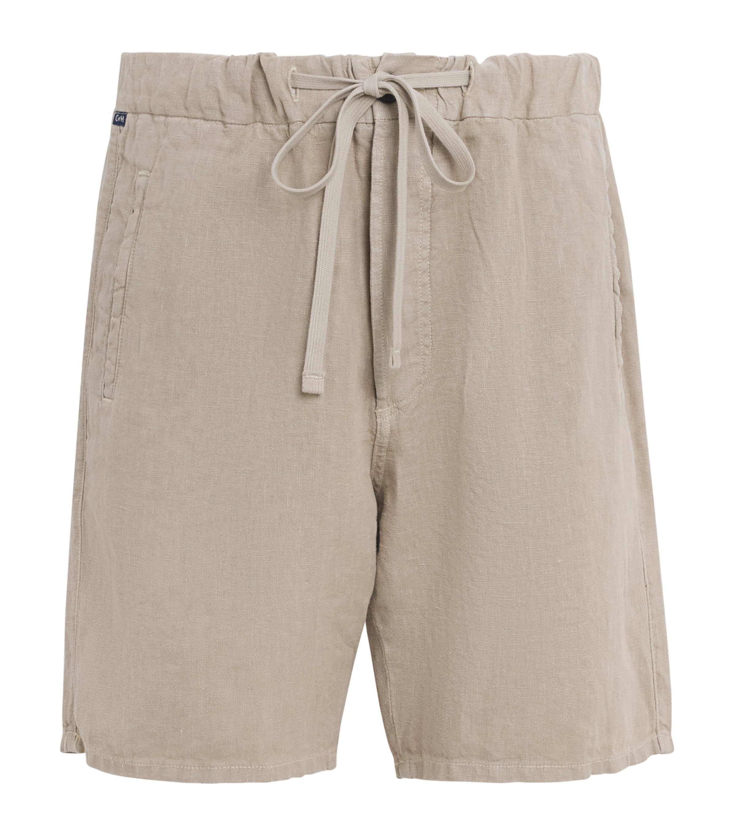 Citizens of Humanity Mens Linen Drawstring Shorts Wheat Image 1
