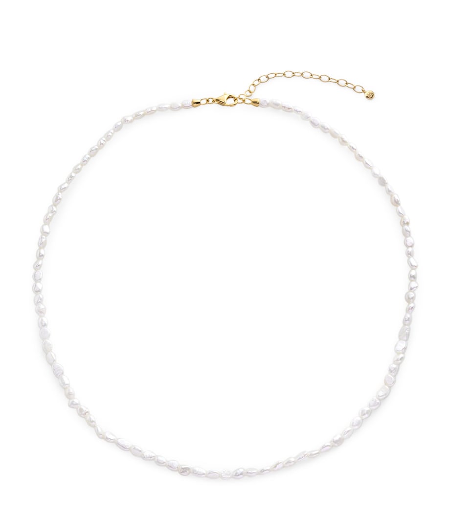 Gold Vermeil and Pearl Capri Necklace 18K GOLD VERMEIL Image 1