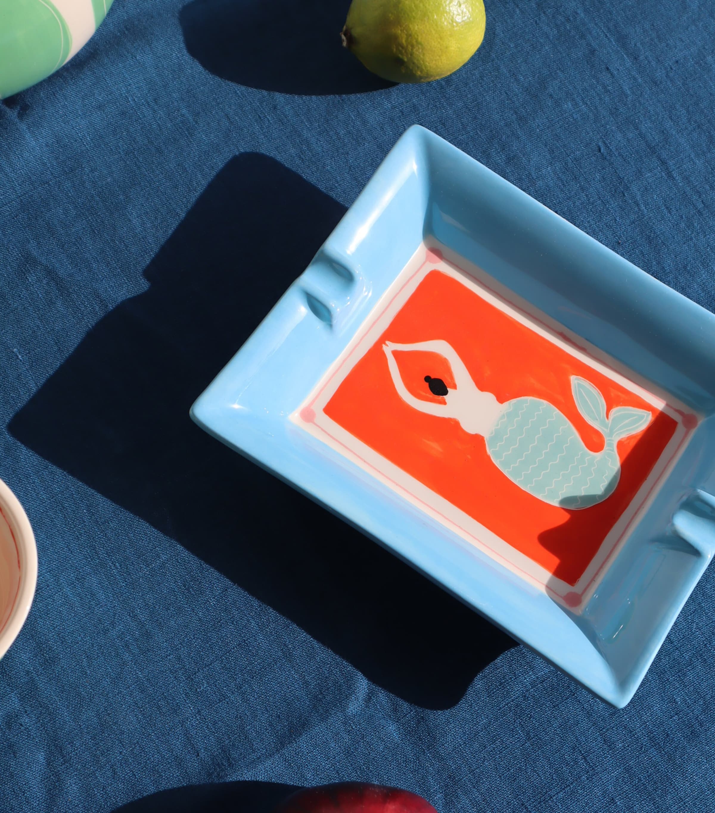 Mermaid Ashtray (18.5cm) MULTI Image 2