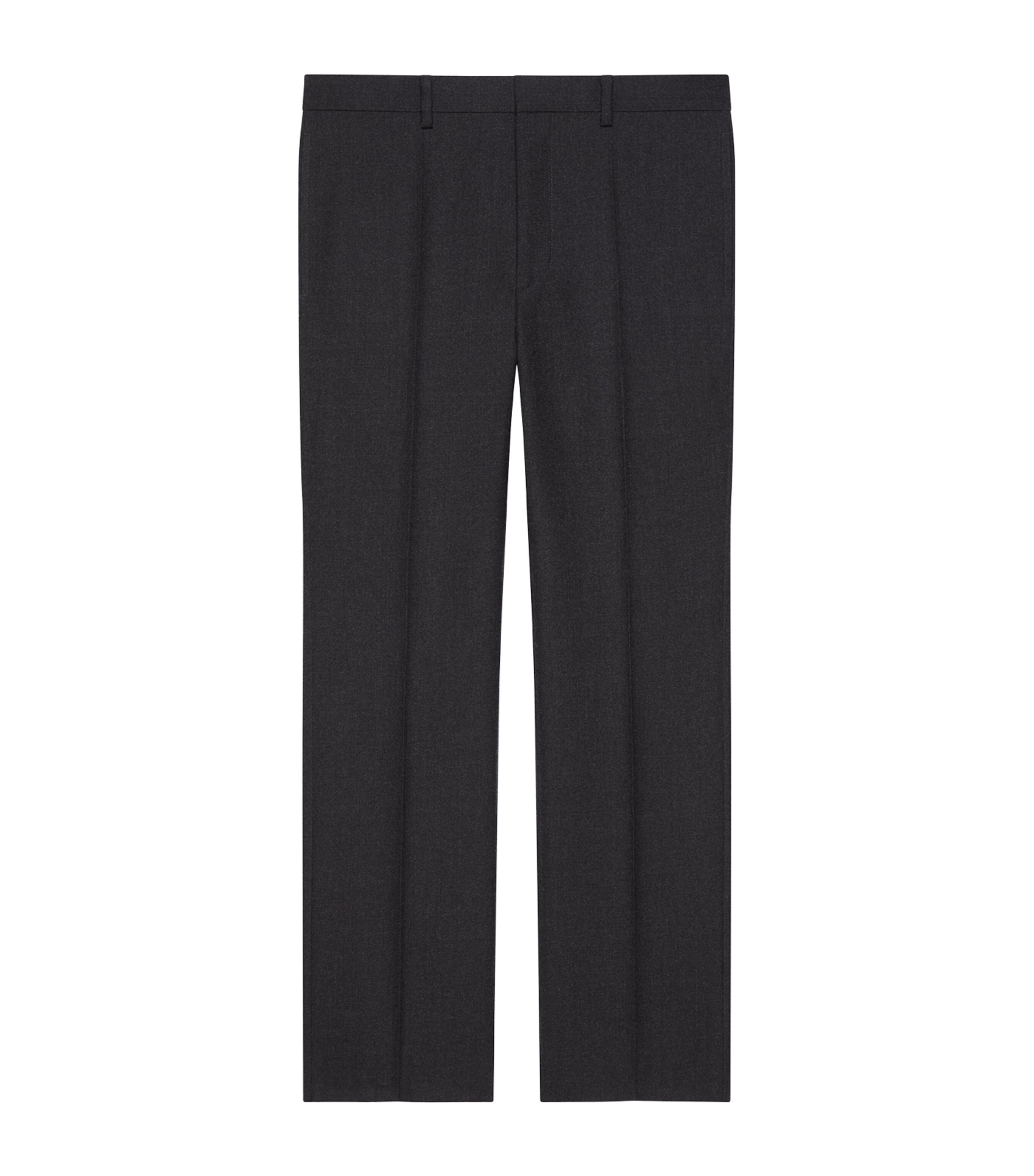 Givenchy Mens Cotton Tailored Trousers Charcoal Image 1