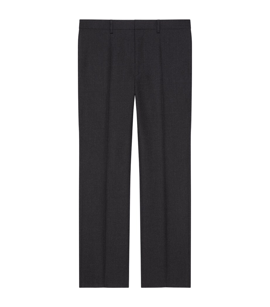 Cotton Tailored Trousers CHARCOAL Image 1