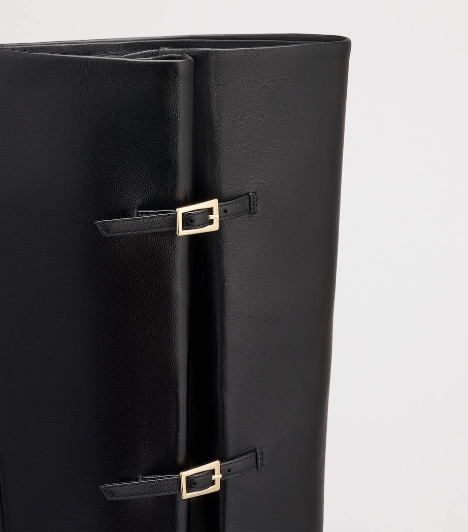 Malone Souliers Nappa Leather Nolan Knee-High Boots 70 Black Image 5