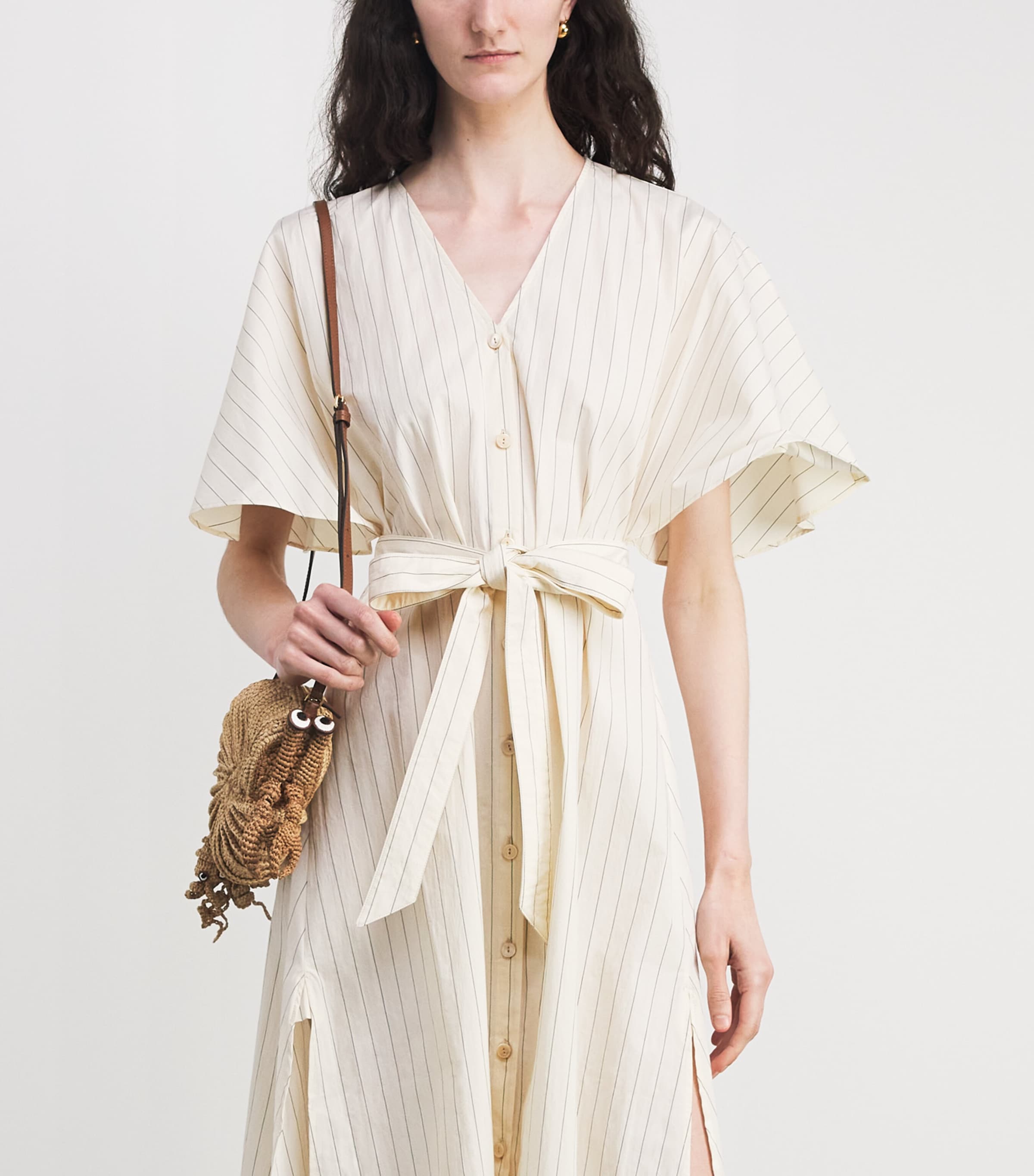 Anya Hindmarch Raffia Hermit Crab Cross-Body Bag Natural Raffia Image 4