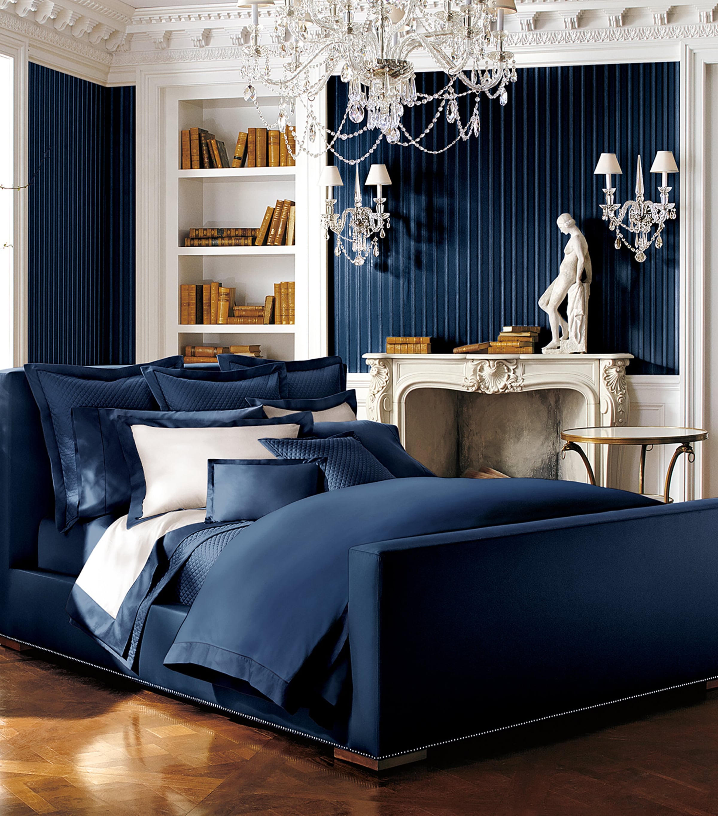 Cotton RL624 Emperor Duvet Cover (280cm x 240cm) NAVY Image 2