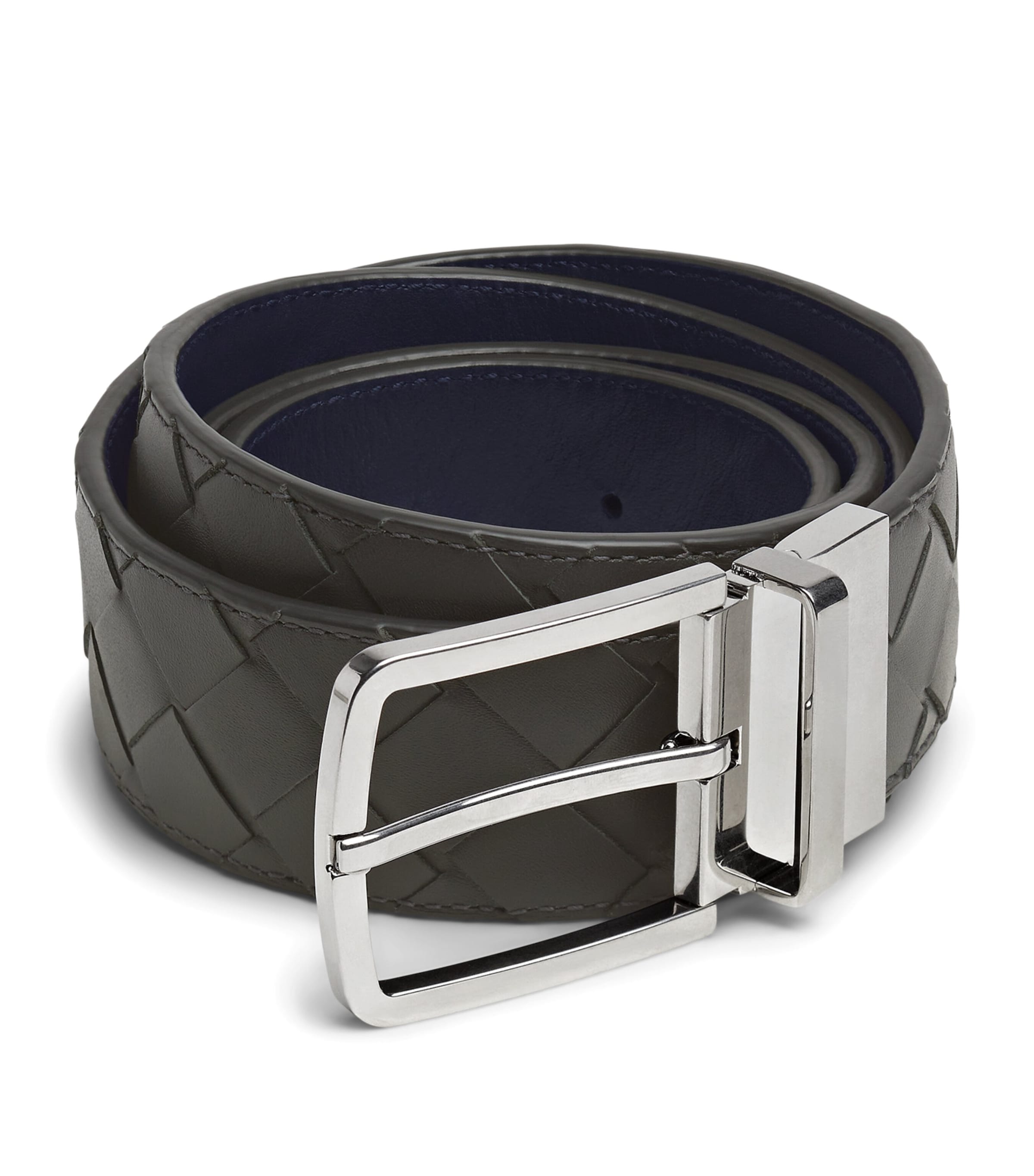 Leather Intrecciato Reversible Belt 1044 Image 1