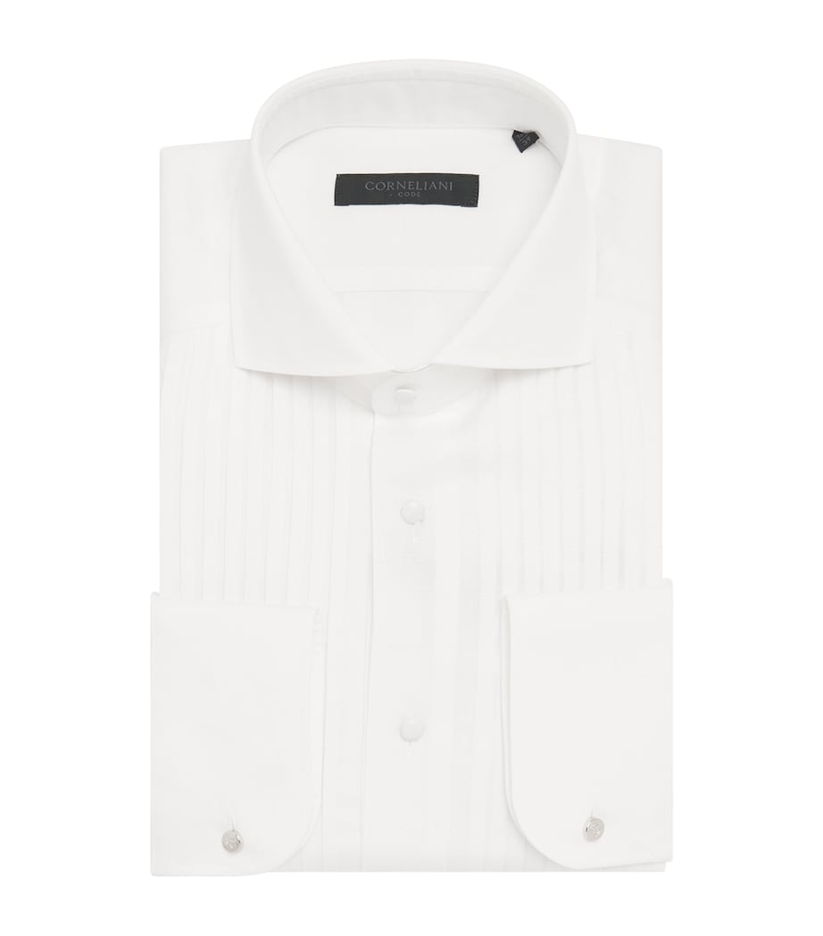 Linen-Cotton Code Cocktail Bib Formal Shirt 028 OPTICAL WHITE Image 1