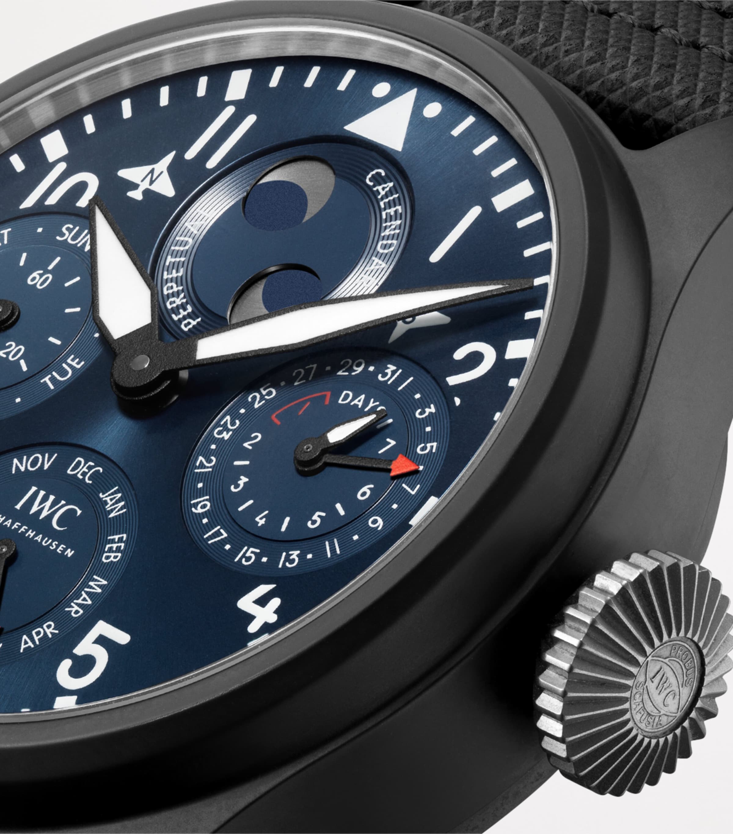 Ceramic Big Pilot’s Perpetual Calendar Rodeo Drive Watch 46mm BLUE Image 3