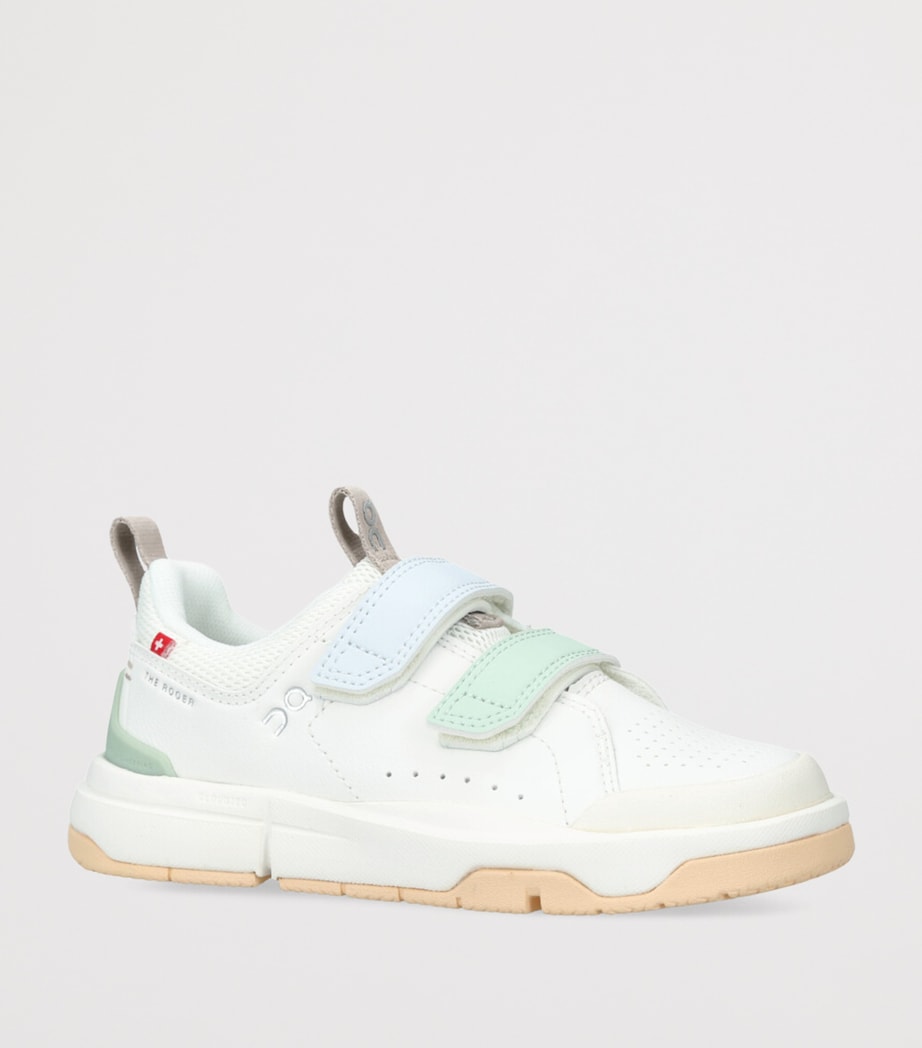 THE ROGER Velcro Trainers PALE GREEN Image 3