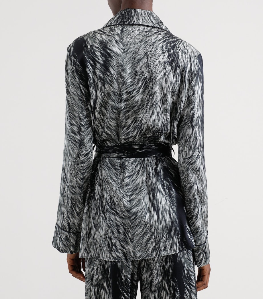 Silk-Blend Printed Shirt HI3VQ-PELLICCIA FDO. Image 4