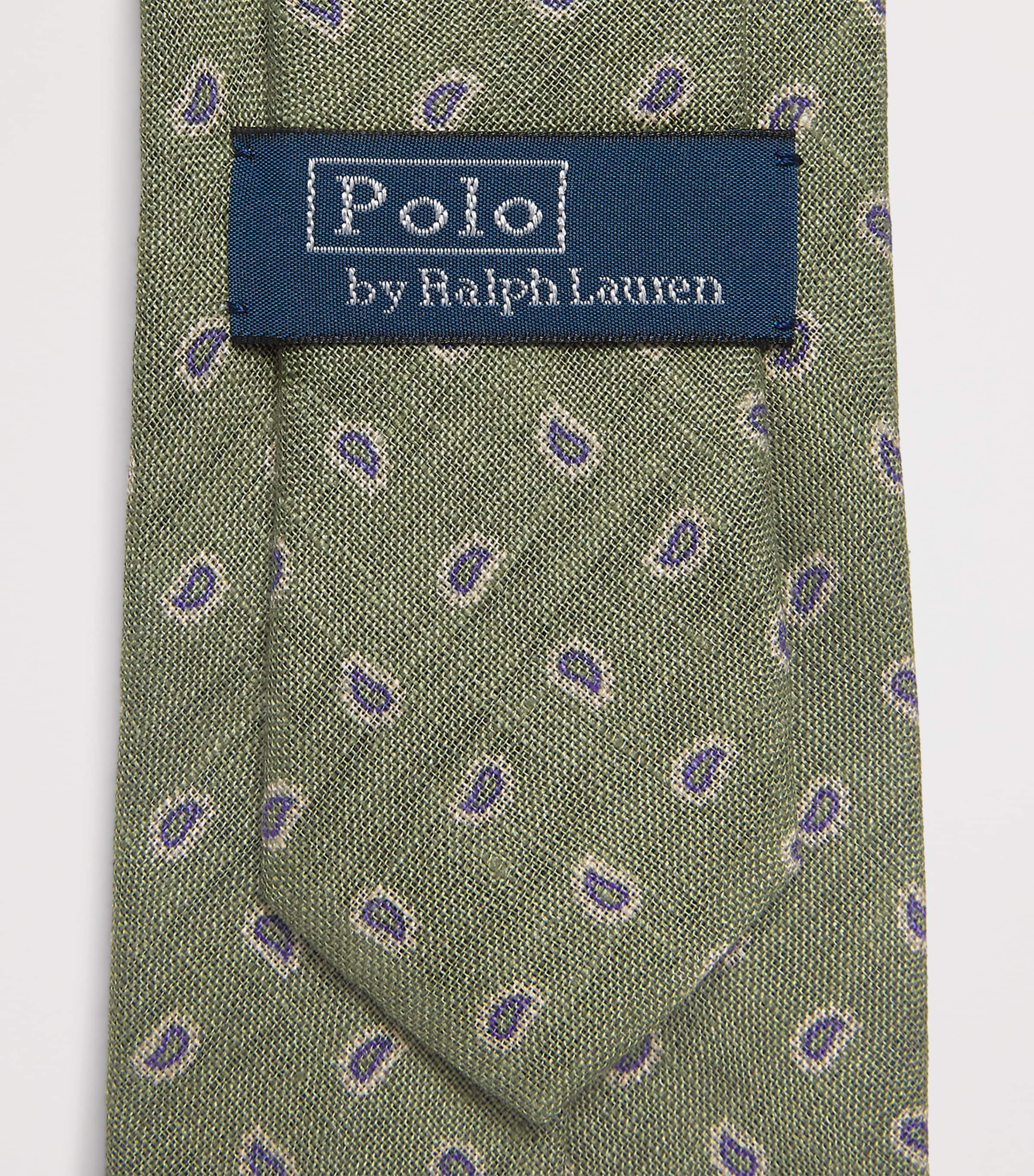 Polo Ralph Lauren Silk Paisley Print Tie Fatigue Image 4