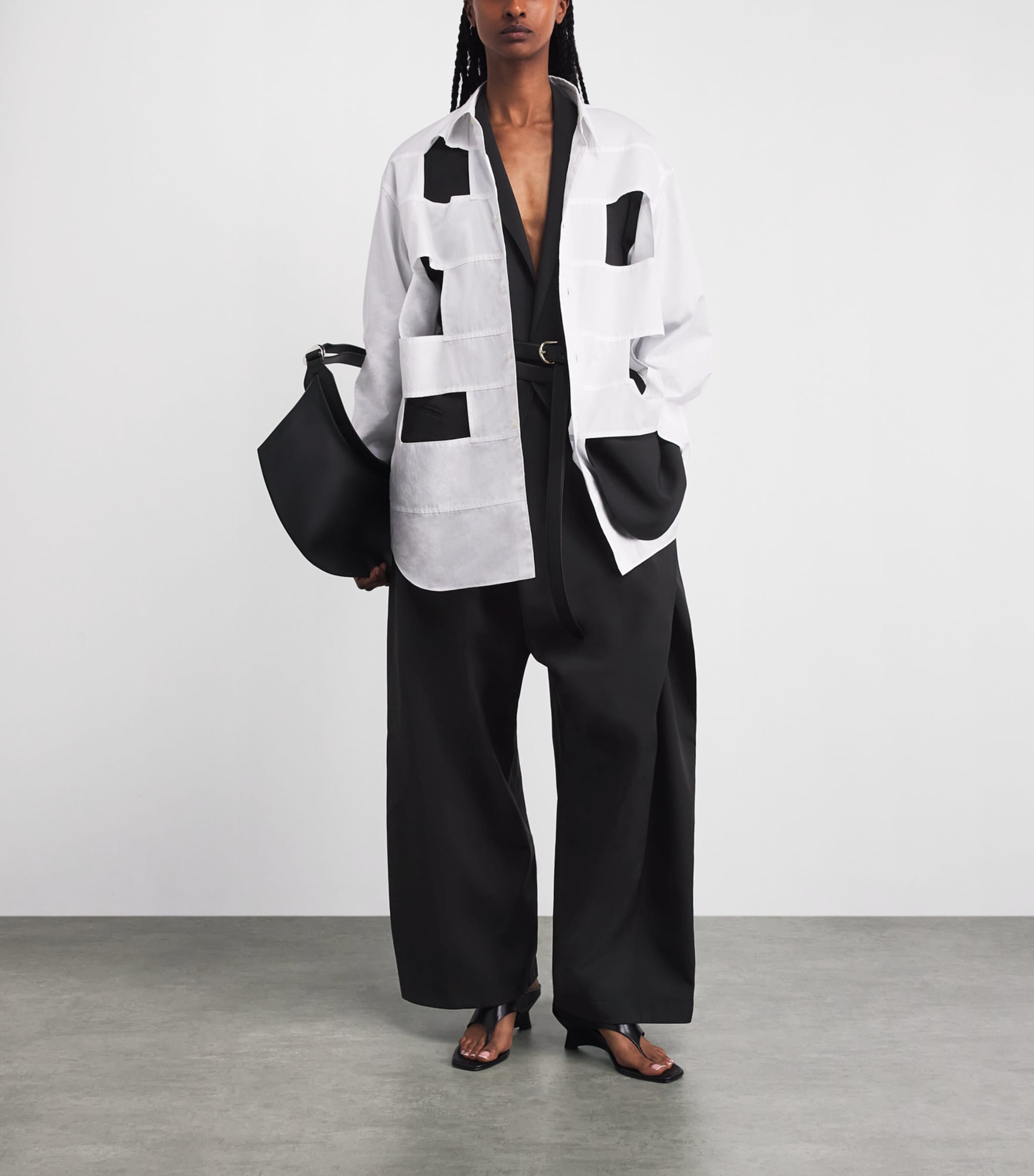 Issey Miyake Black Fluttering Trousers | Harrods US