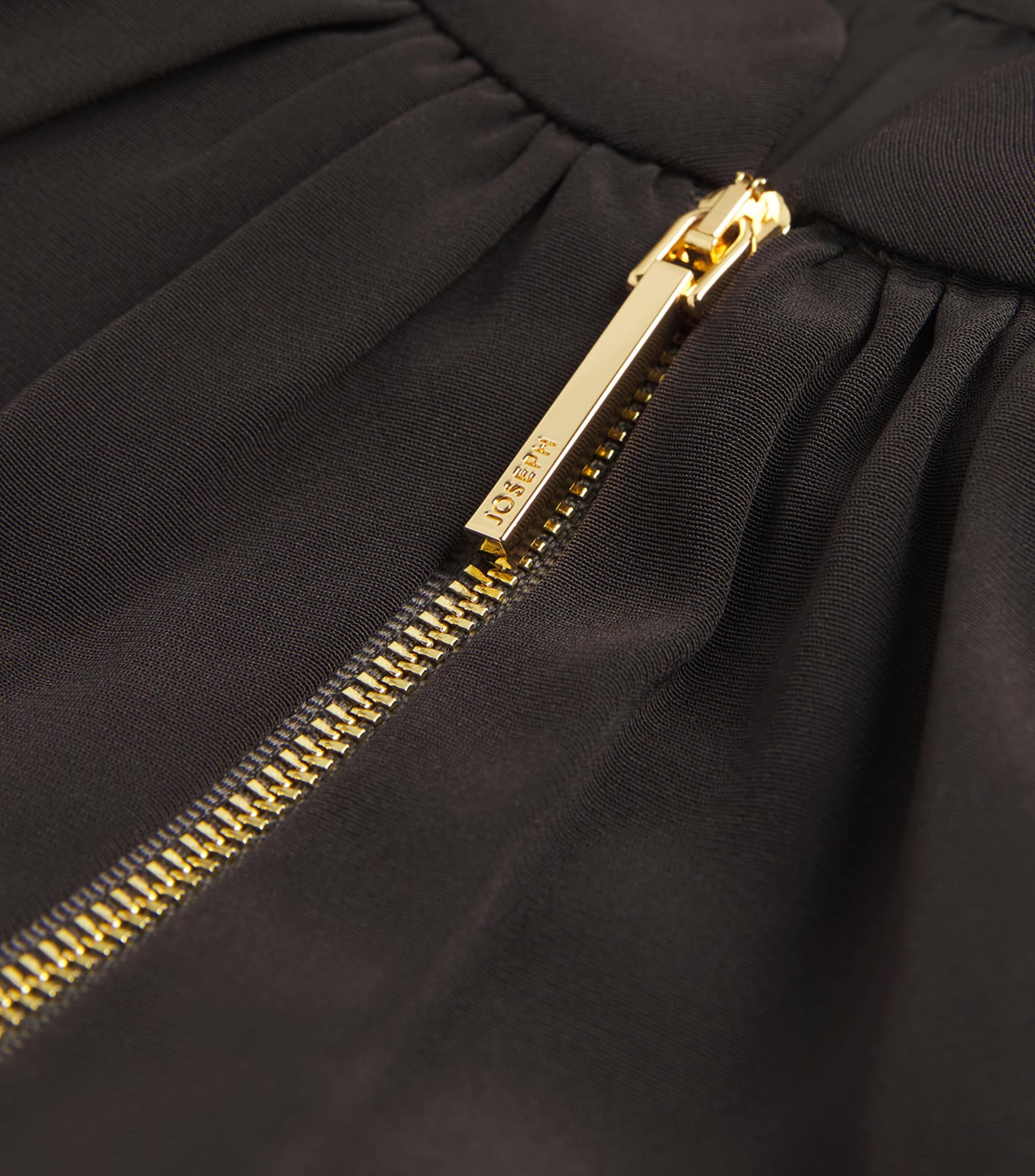 Joseph Womens Satin Mira Bomber Jacket Cocoa Image 6