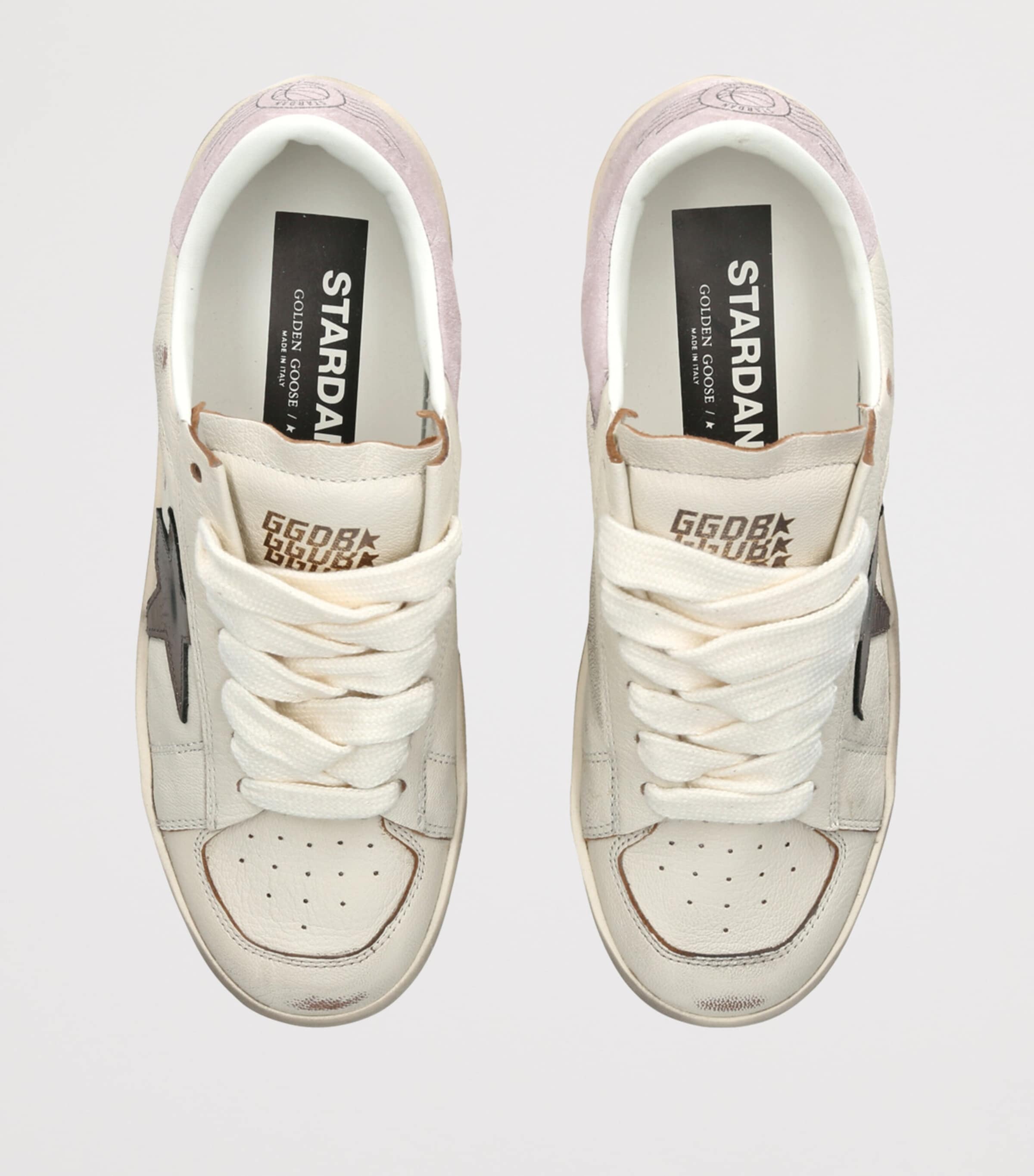 Golden Goose Leather Stardan Sneakers White/oth Image 4