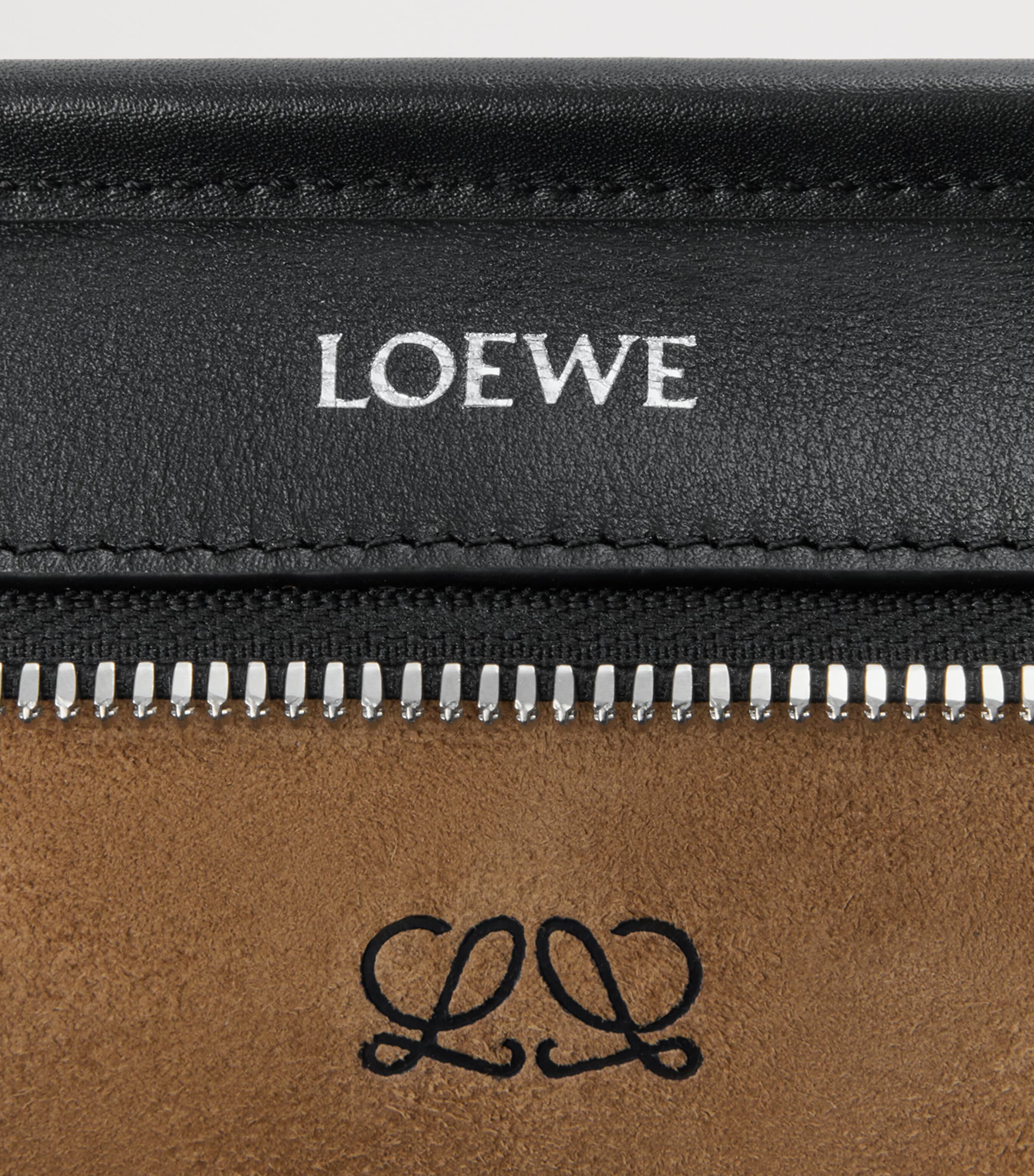 LOEWE Small Leather Amazona 180 Top-Handle Bag Black Image 13