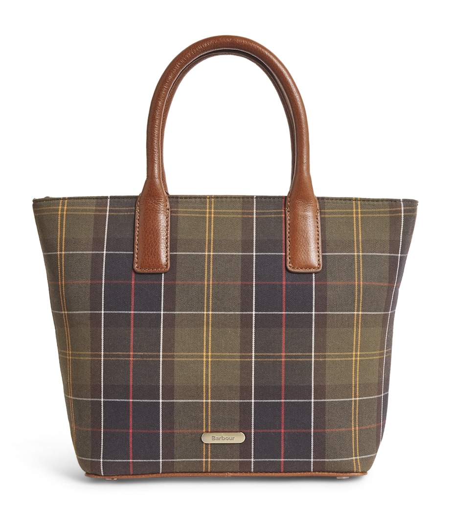 Barbour Tartan Birch Tote Bag Classic Tartan Image 1