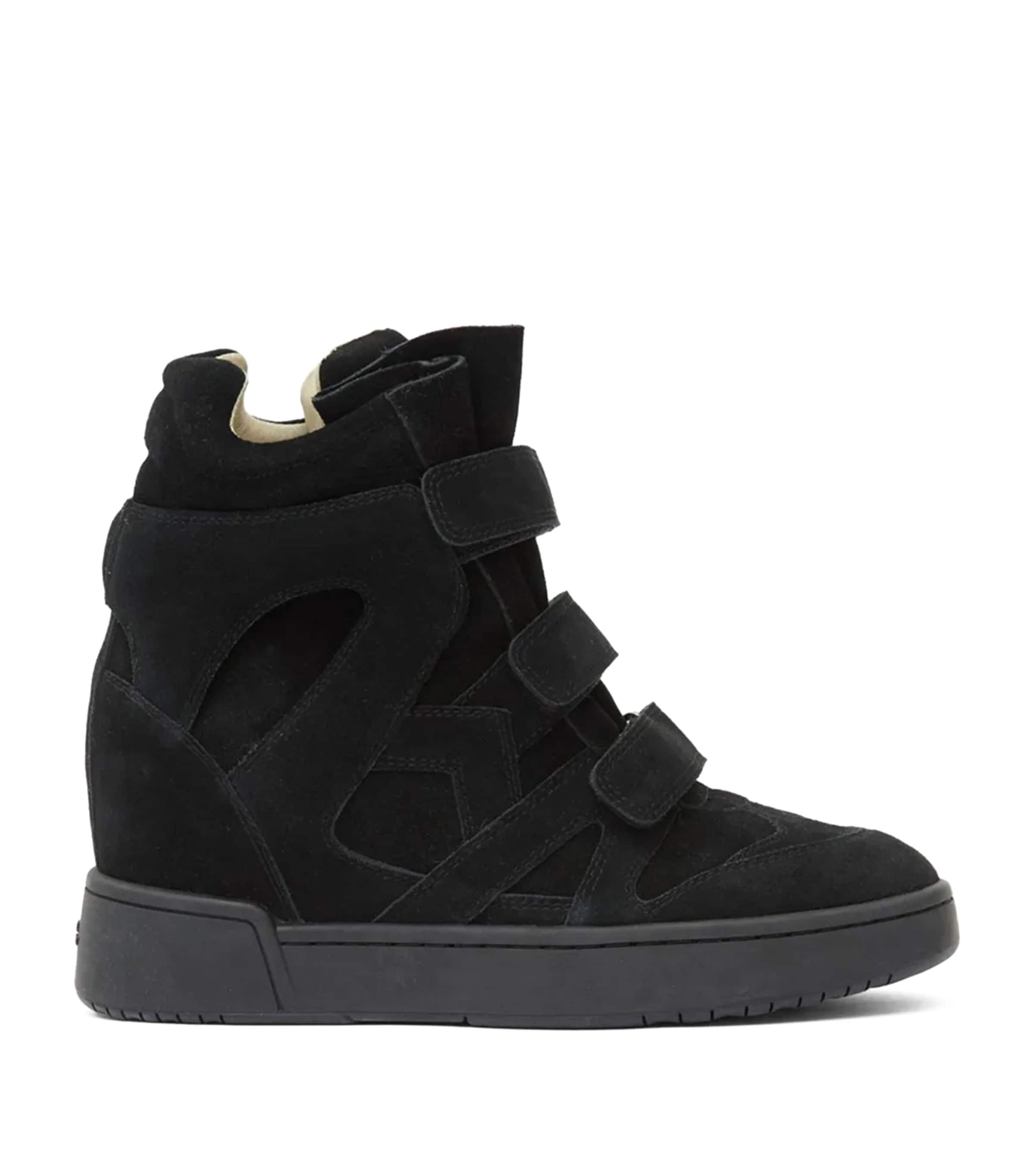 Isabel Marant Black IM3 High-Top Sneakers 20 Harrods UK