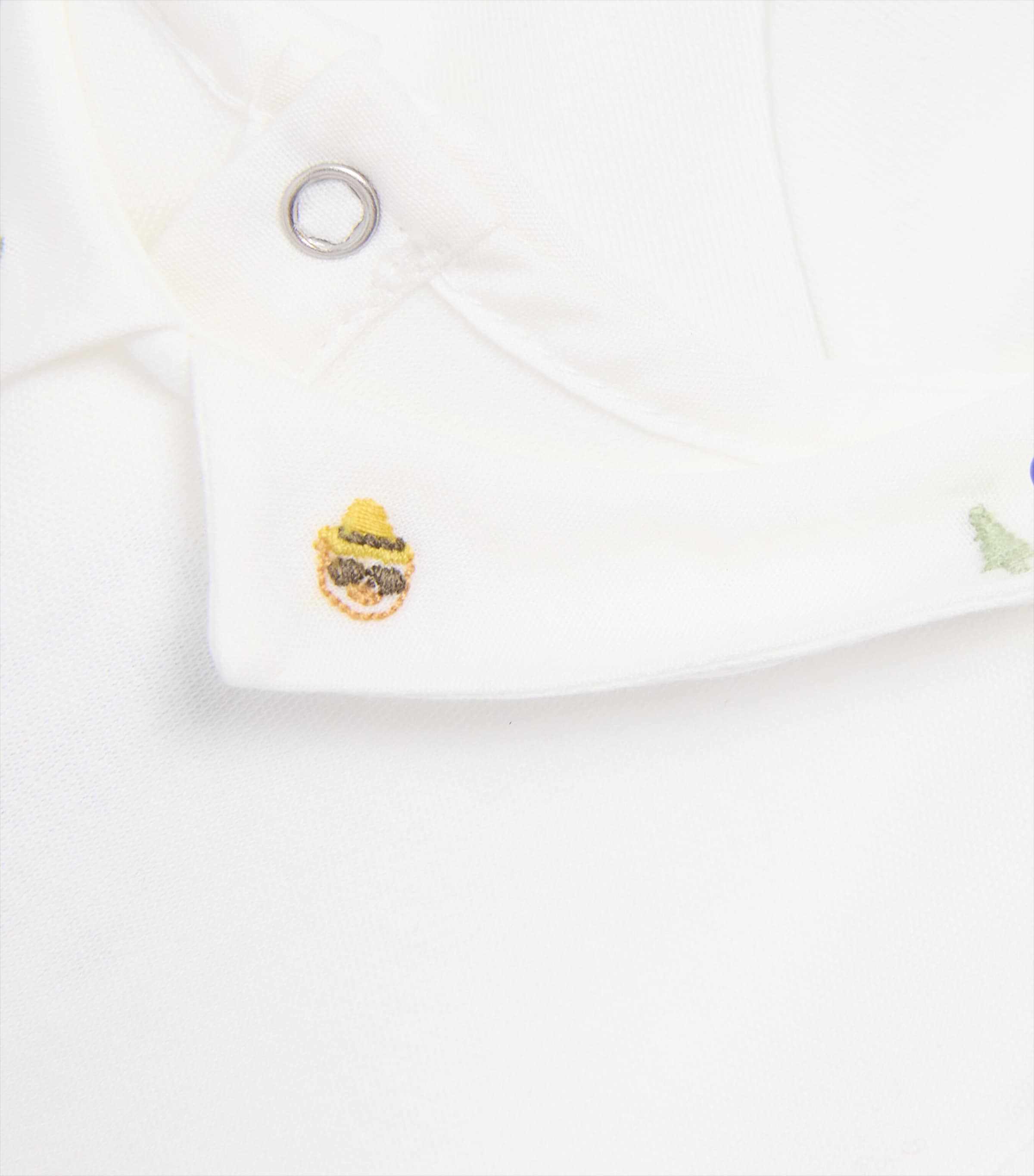 Collared Bodysuit (3 Months-3 Years) BLANC Image 3