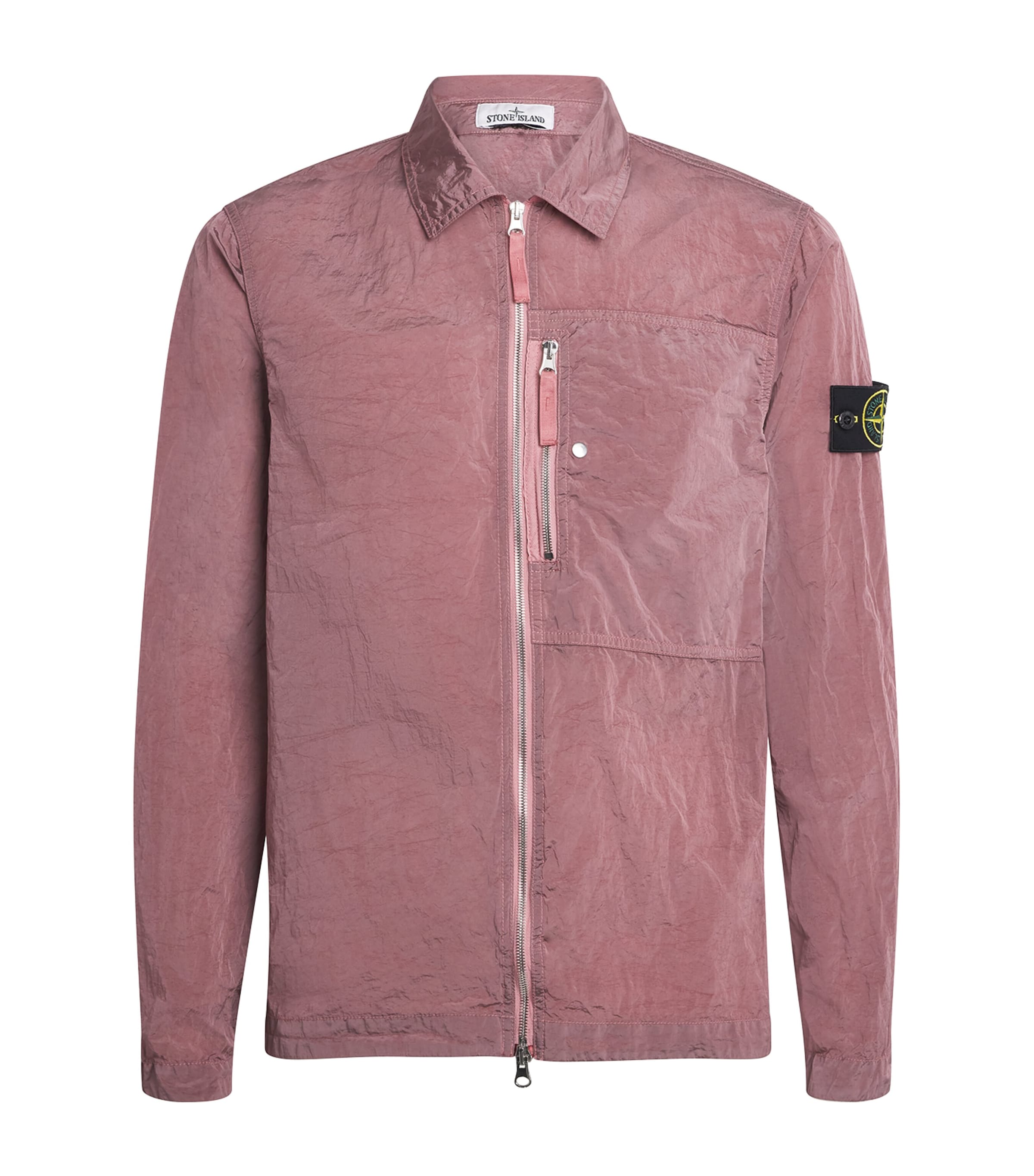 Stone Island Mens Nylon Double-Dyed Overshirt Image 1