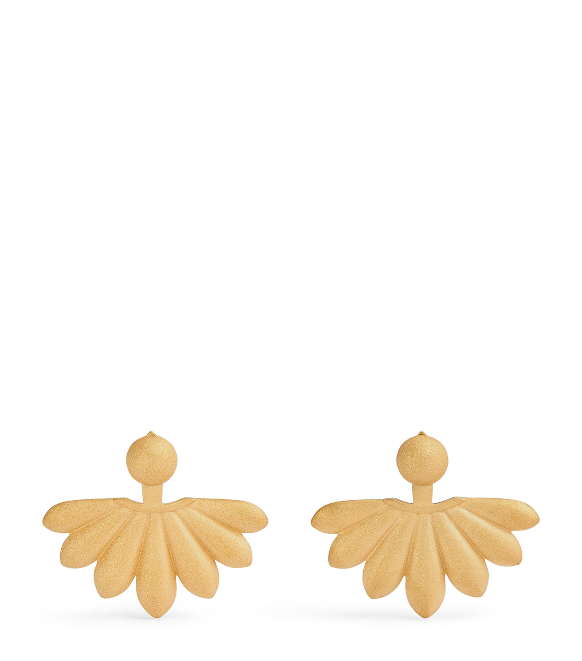 Nada Ghazal Lotus Courage 18k Yellow Earrings