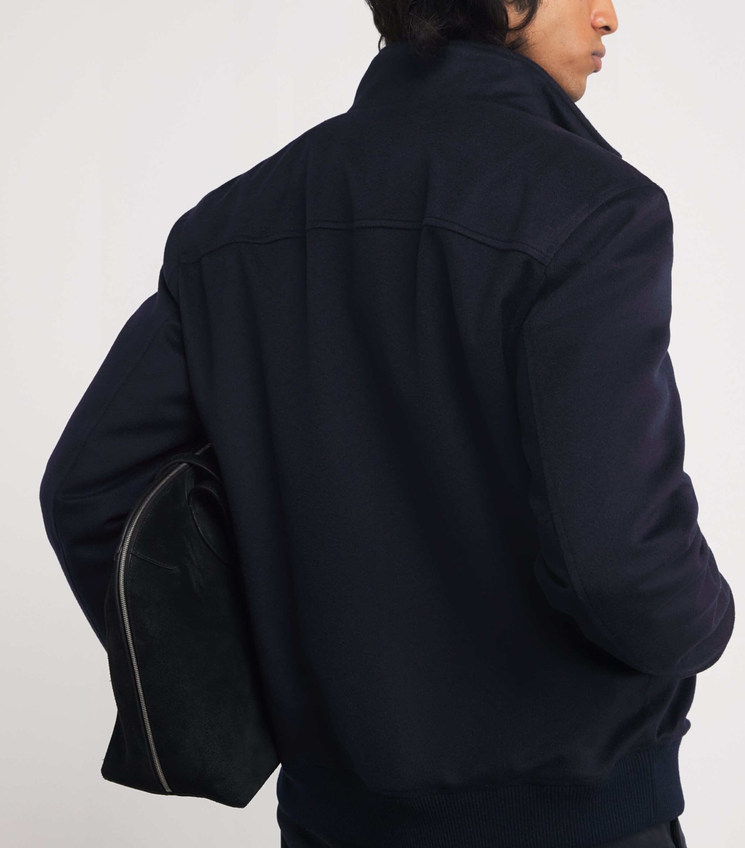 Colombo Mens Cashmere-Silk Jacket Dark Blue Image 6