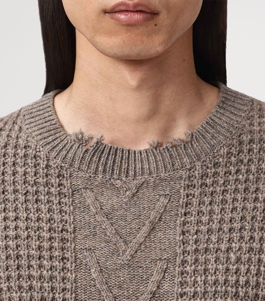 Wool-Organic Cotton Tenter Sweater FAWN BROWN Image 6