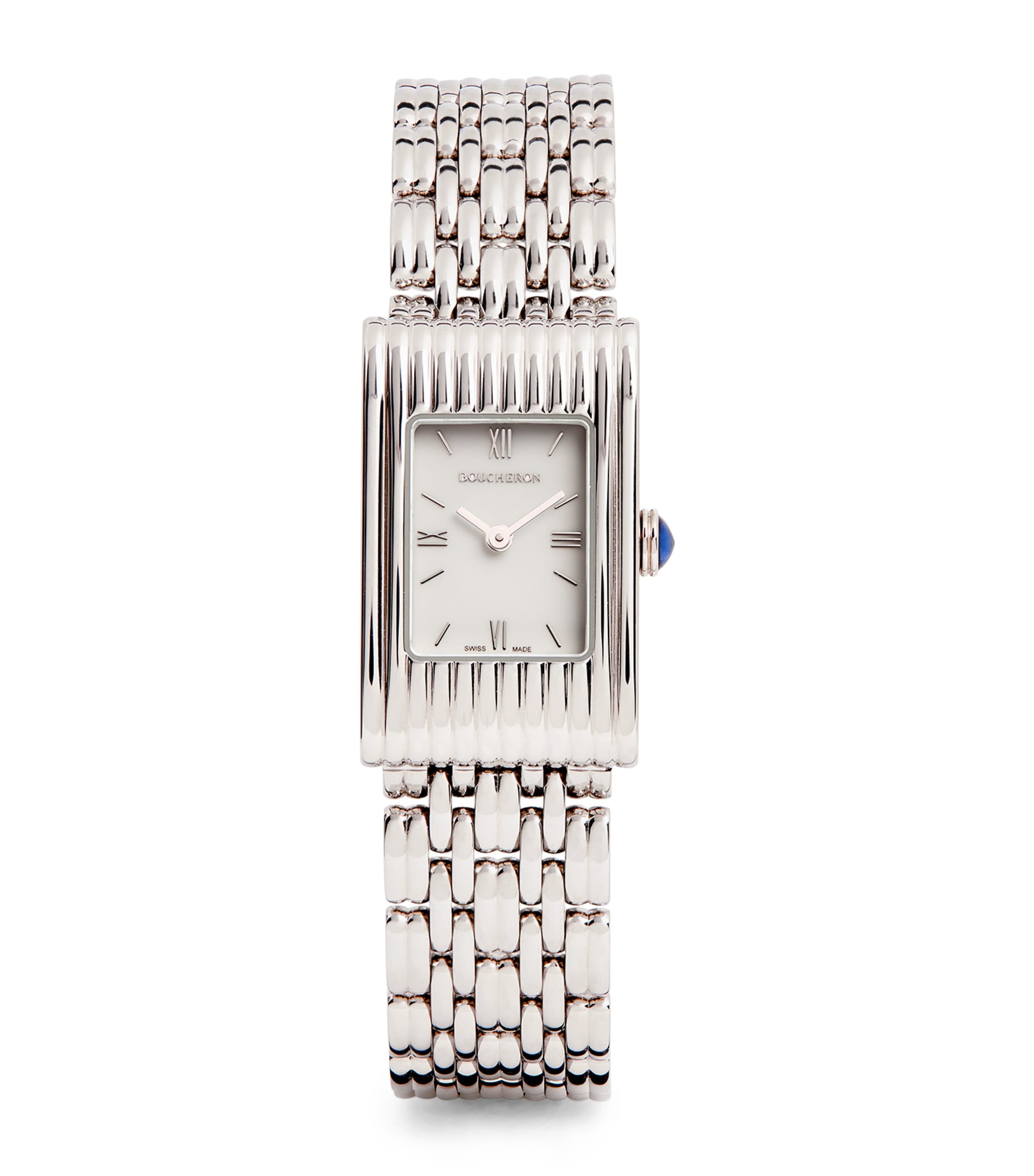 Boucheron Stainless Steel Reflet Watch In White