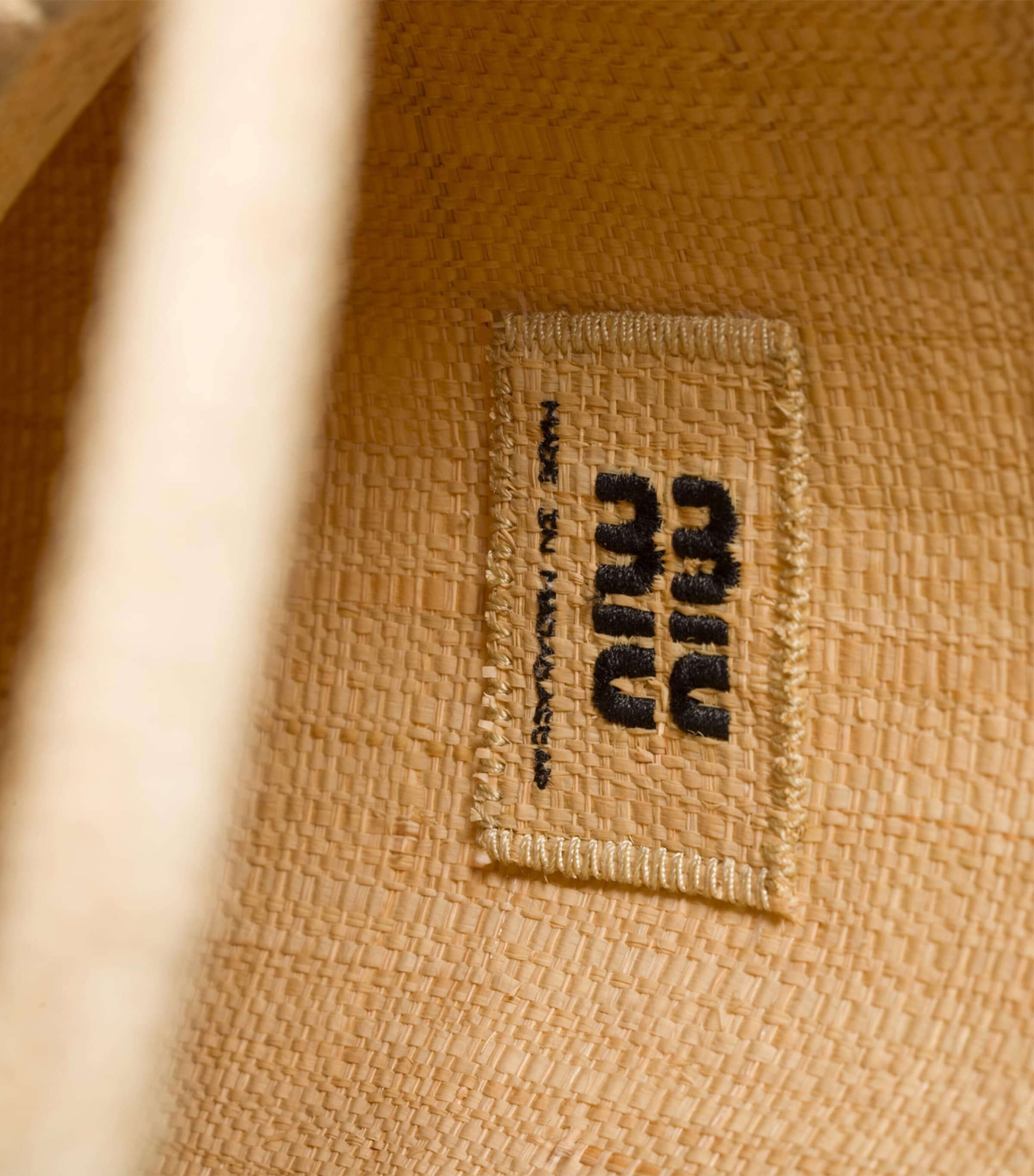 Miu Miu Raffia Ivy Tote Bag Neutral Image 4