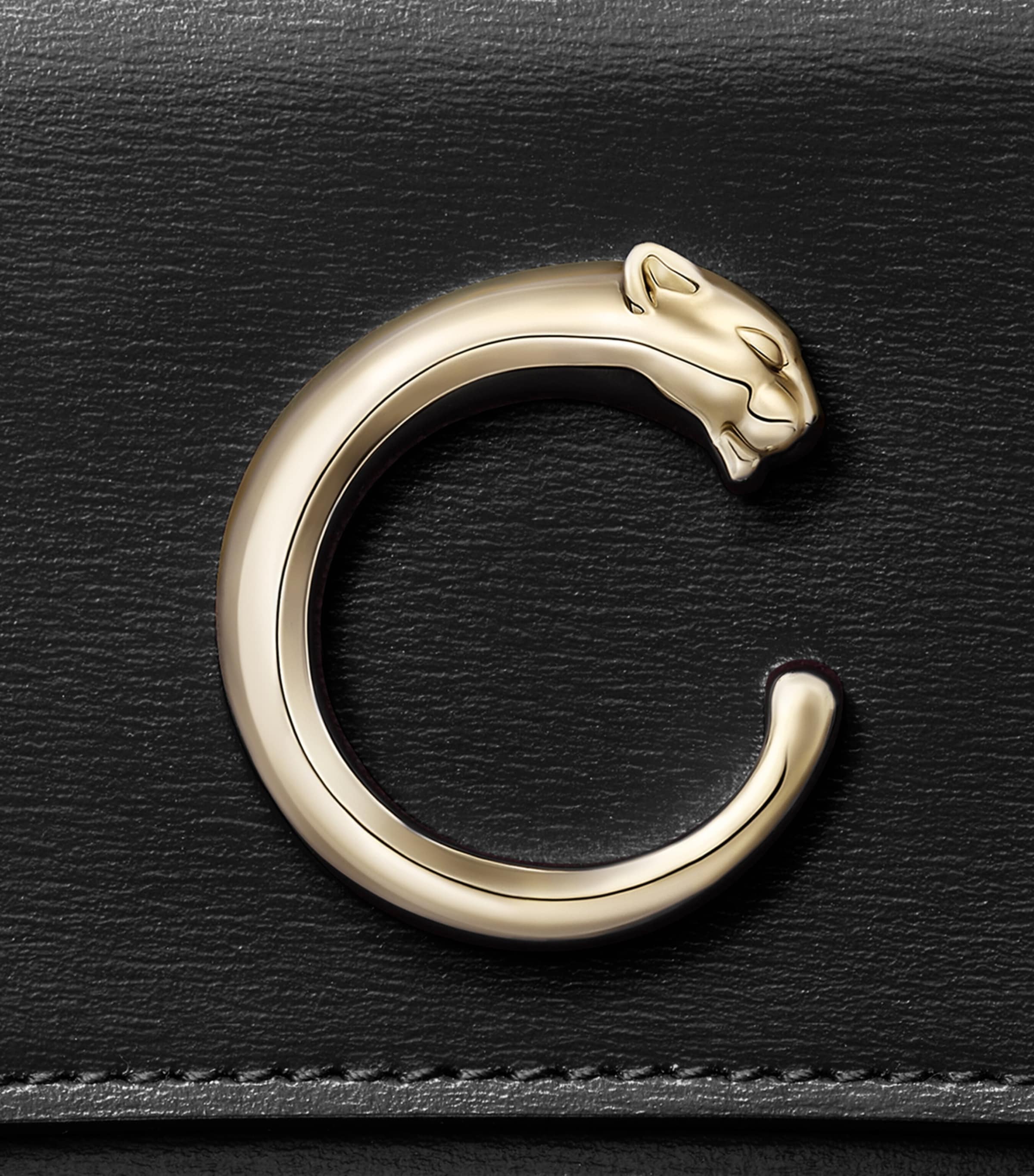 Cartier Leather Panthère de Cartier Card Holder Black Image 6