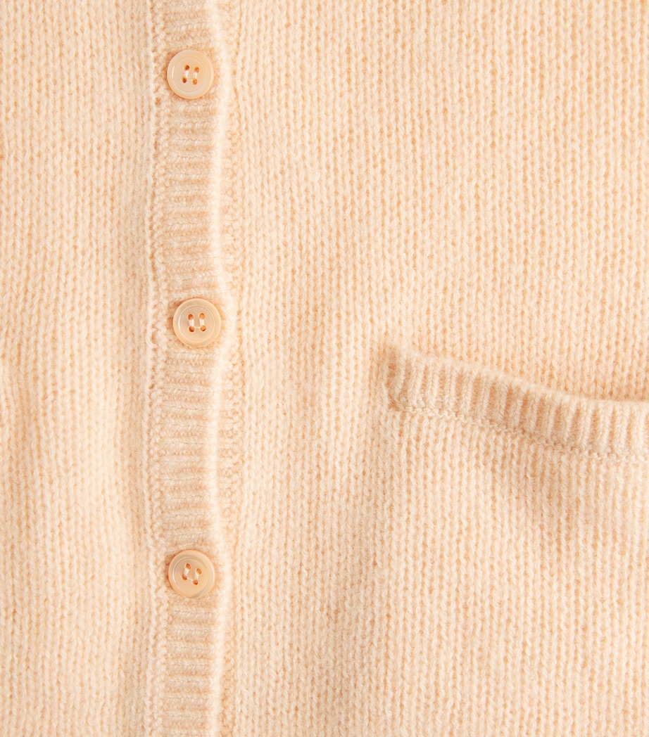 DÔEN Womens Cashmere Thea Cardigan Light Peach Sorbet Image 6