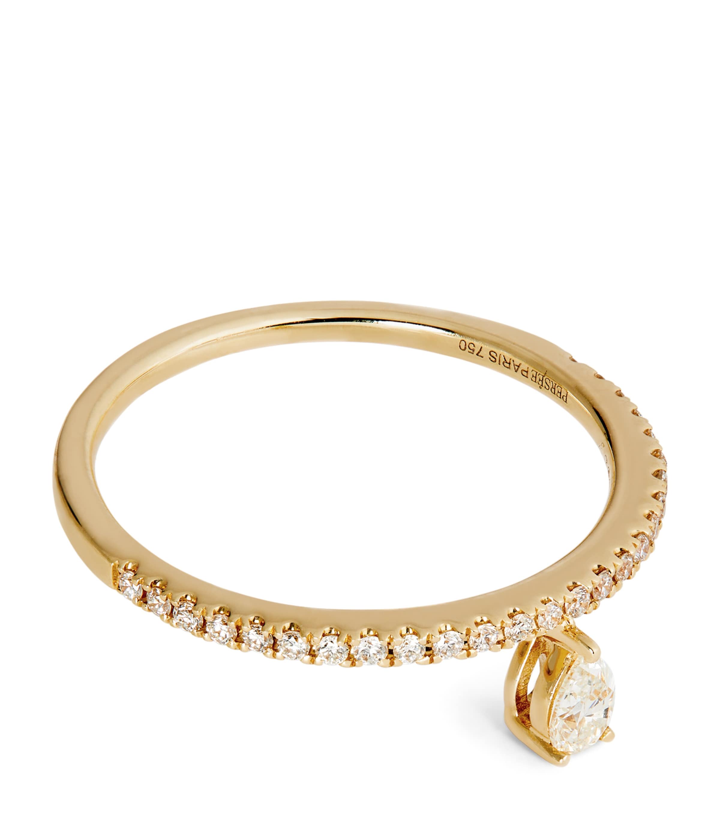 Persée Yellow Gold And Diamond Héra Ring In Gold