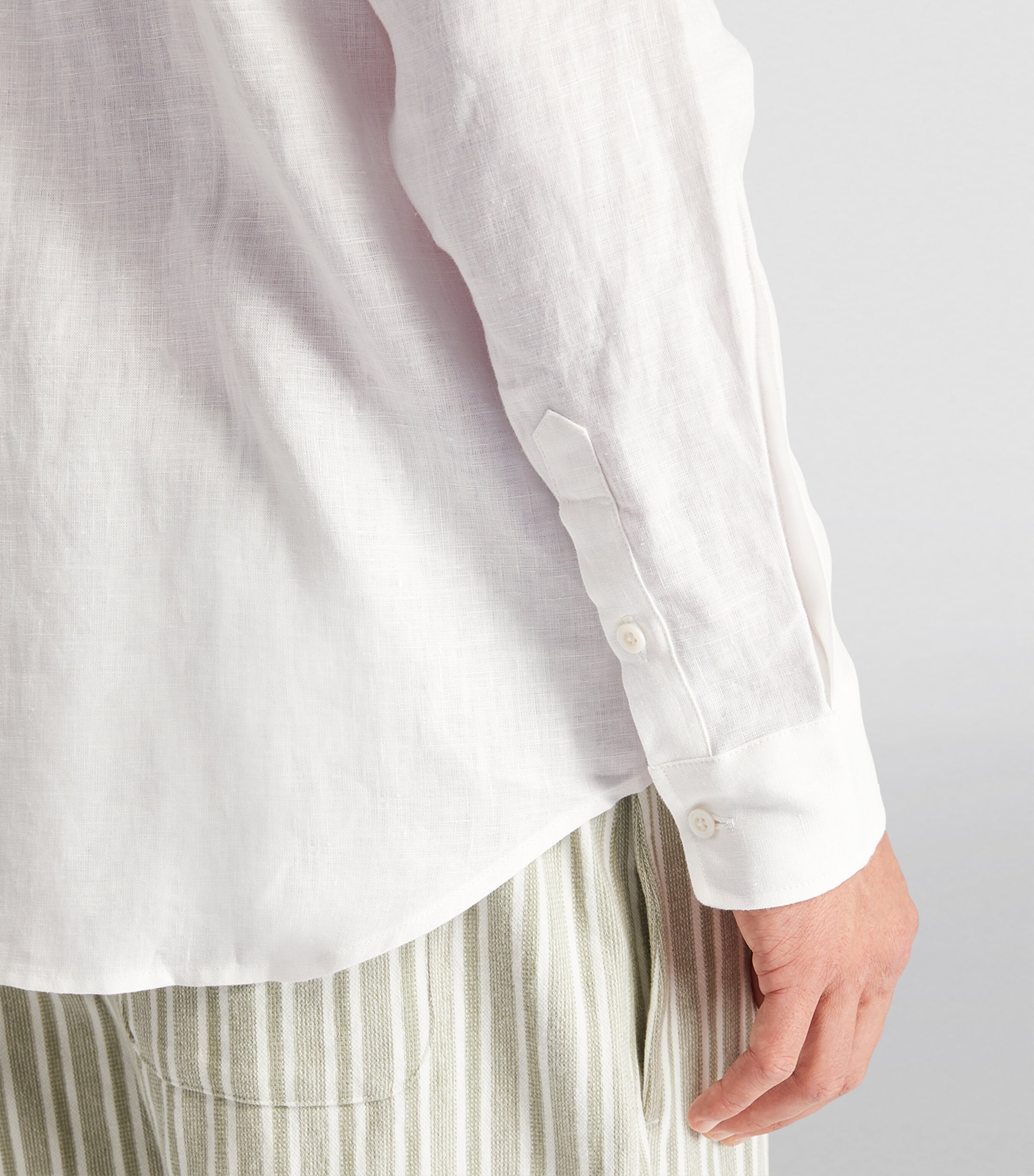 Linen Shirt WHITE - 23 Image 6