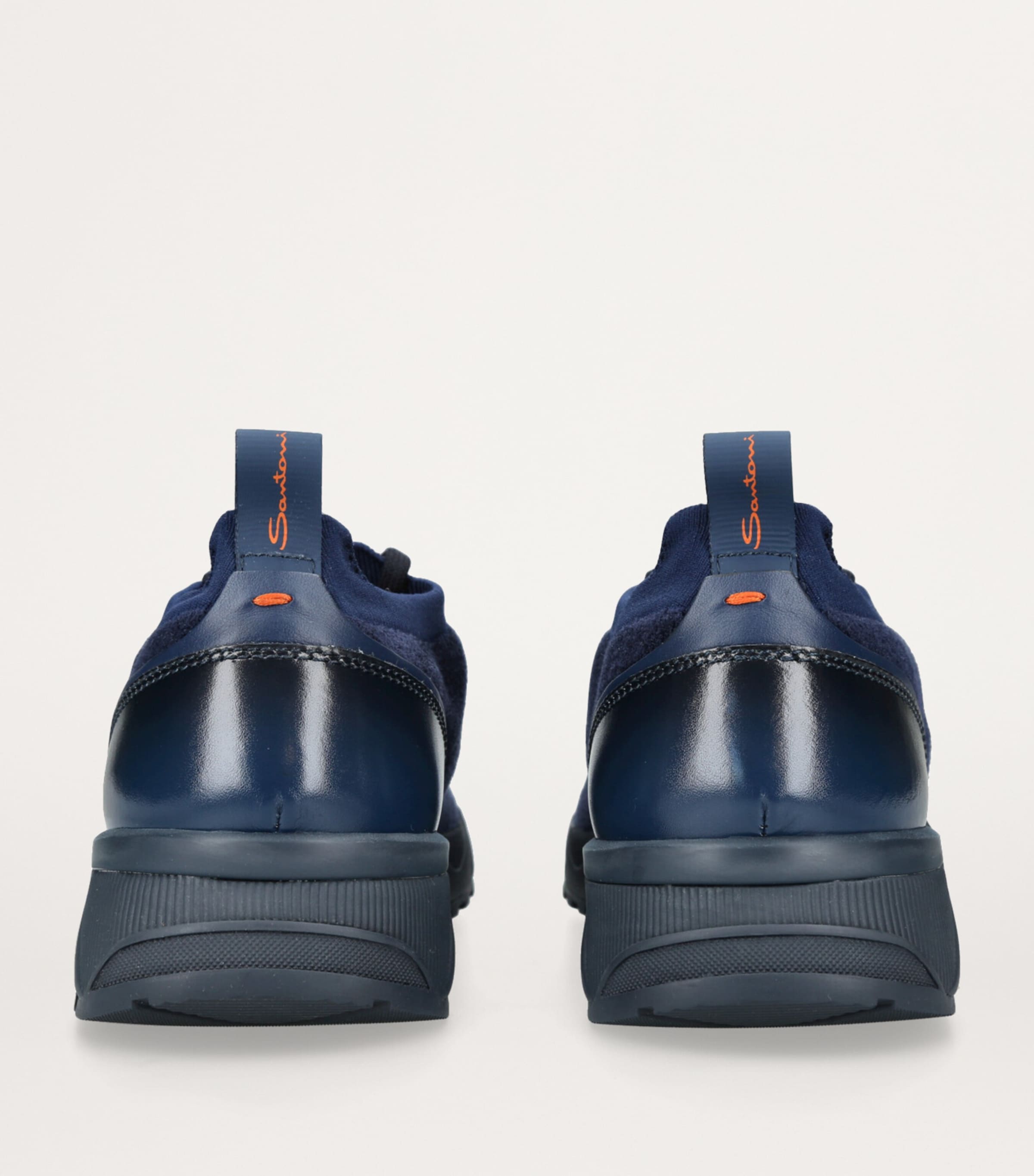 Santoni Technical-Knit Runner Sneakers Navy Image 2