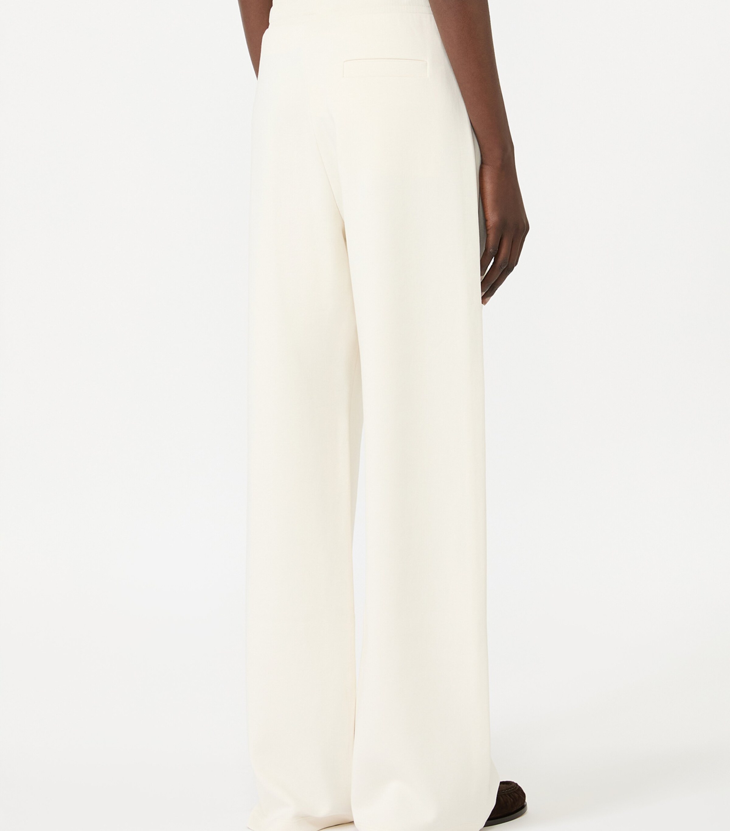 Max Mara Cotton Wide-Leg Sweatpants Natural Image 4