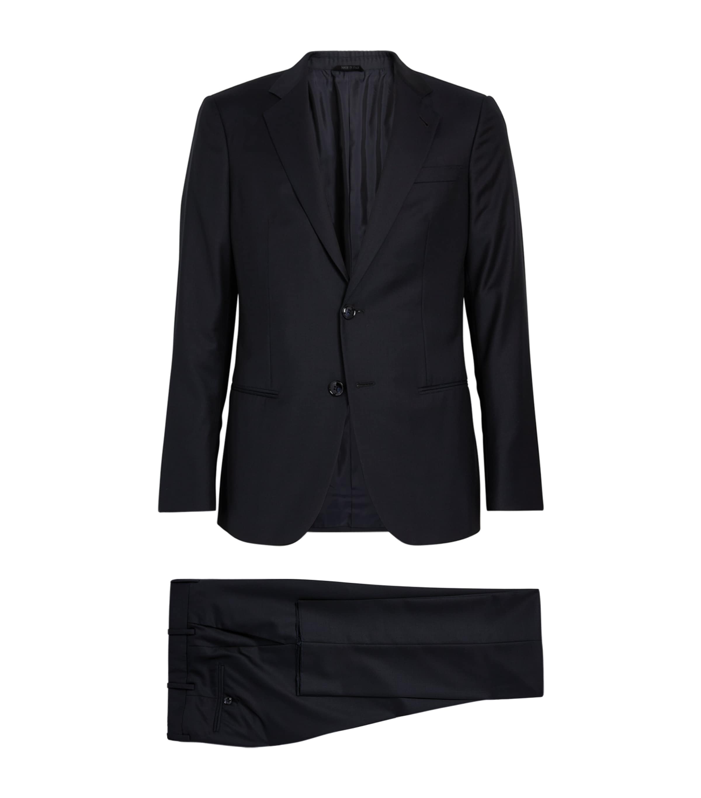 Giorgio Armani Wool-cashmere Two-piece Suit In Black