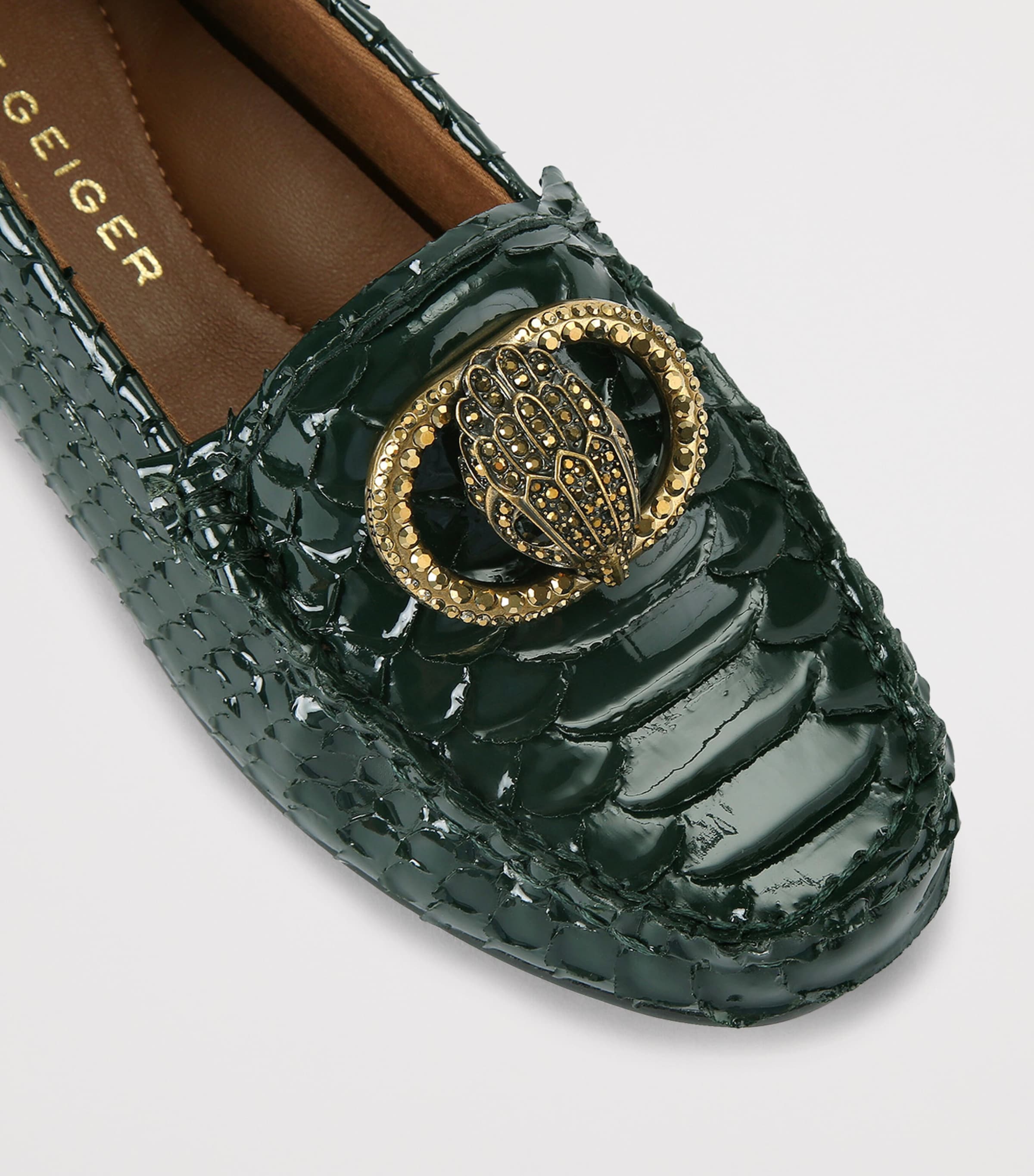 Leather Chelsea Loafers DARK GREEN Image 3