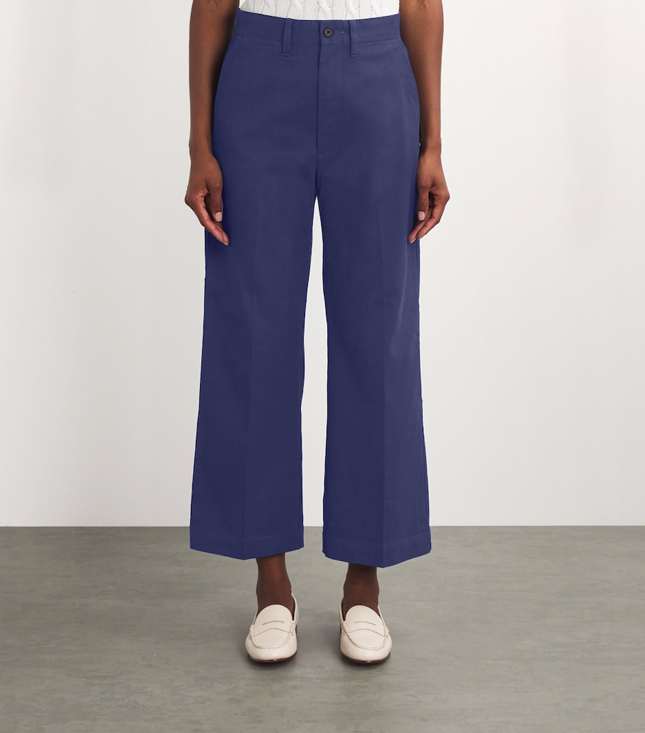 Wide-Leg Tailored Trousers NEWPORT NAVY Image 3