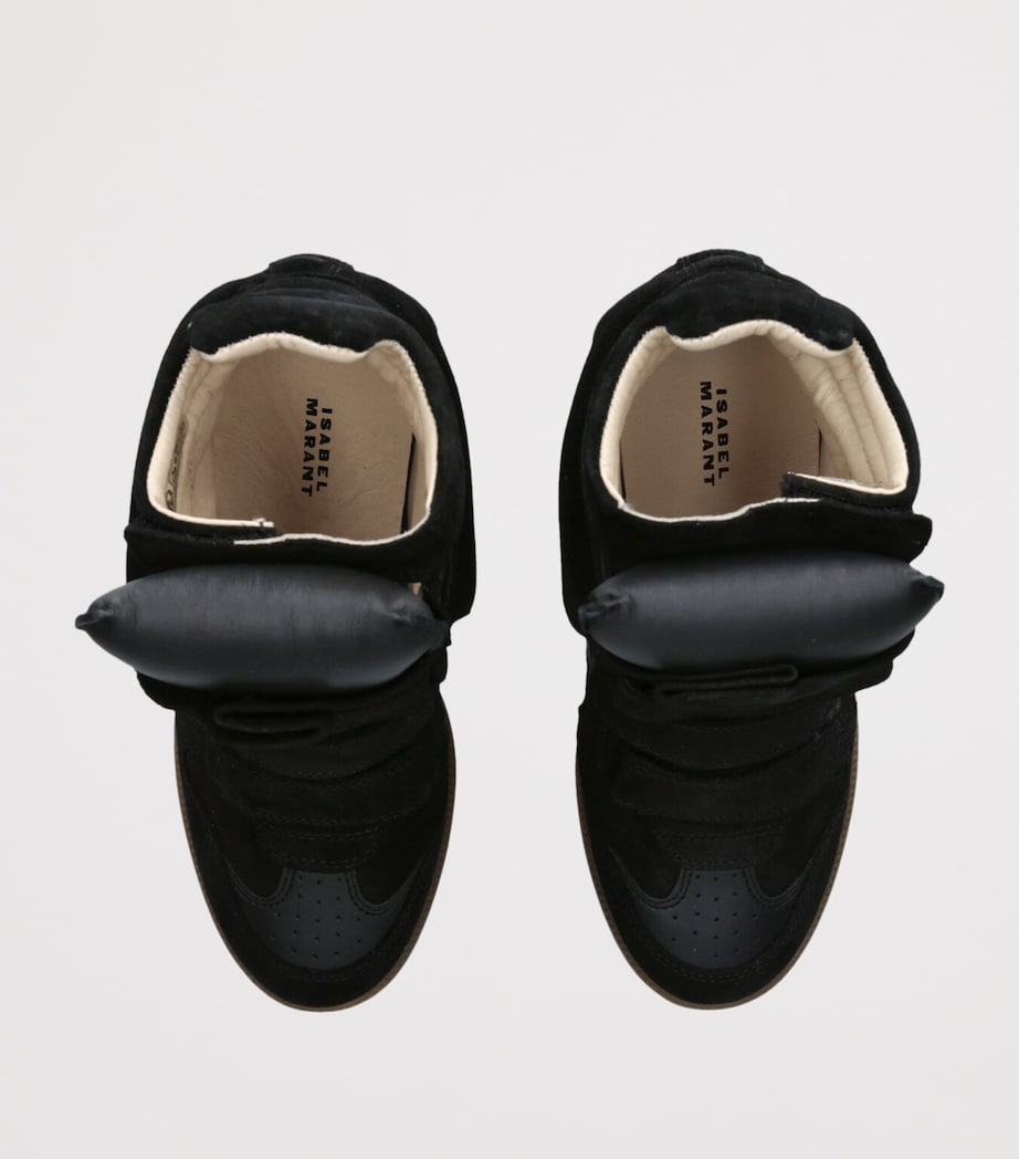 Suede Bekett Wedge Sneakers 50 BLACK Image 4