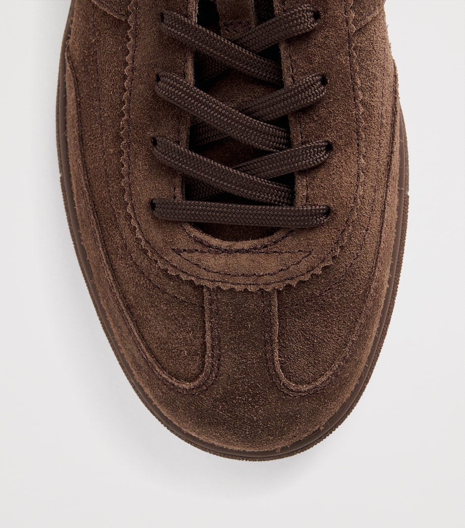 Polo Ralph Lauren Suede Bedford Sneakers Choclate Brn/drk Brn Image 6
