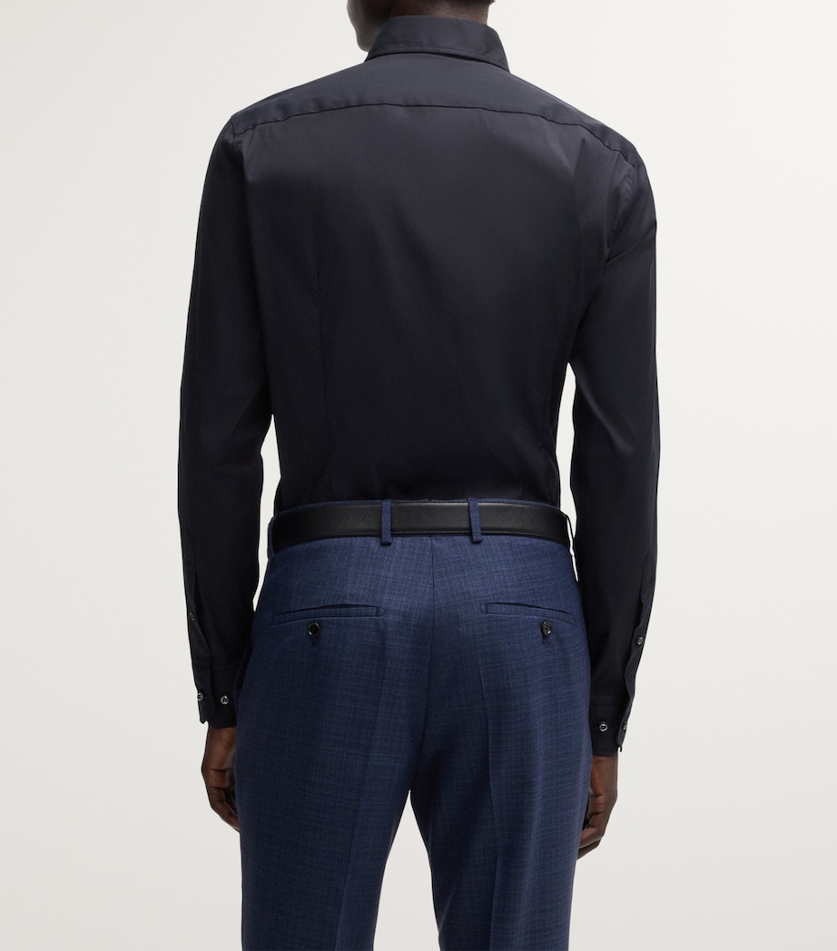Stretch-Cotton Slim Shirt 410 Image 3